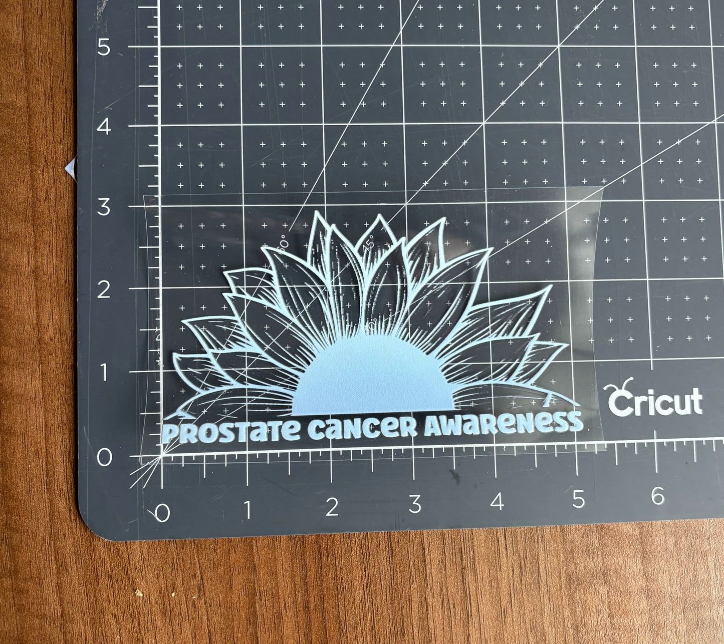 Prostate Cancer Awareness Sunflower Car Decal