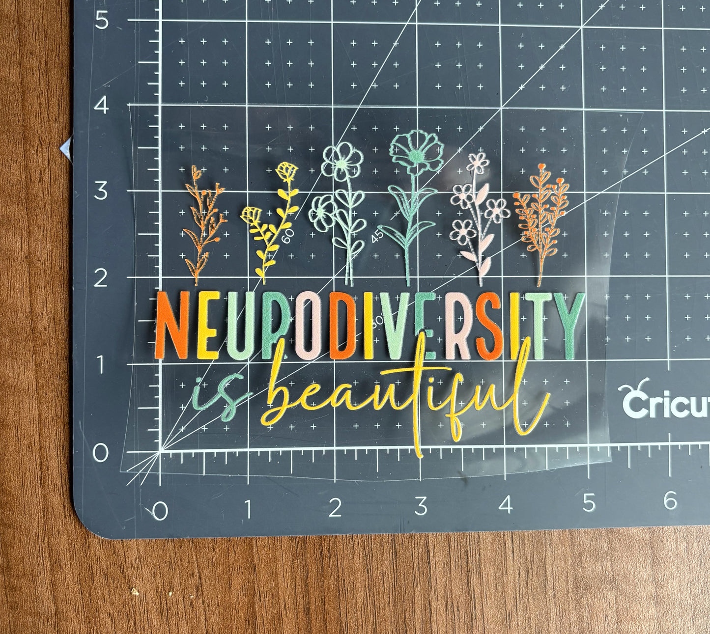 Neurodiversity is Beautiful Flower Car Decal