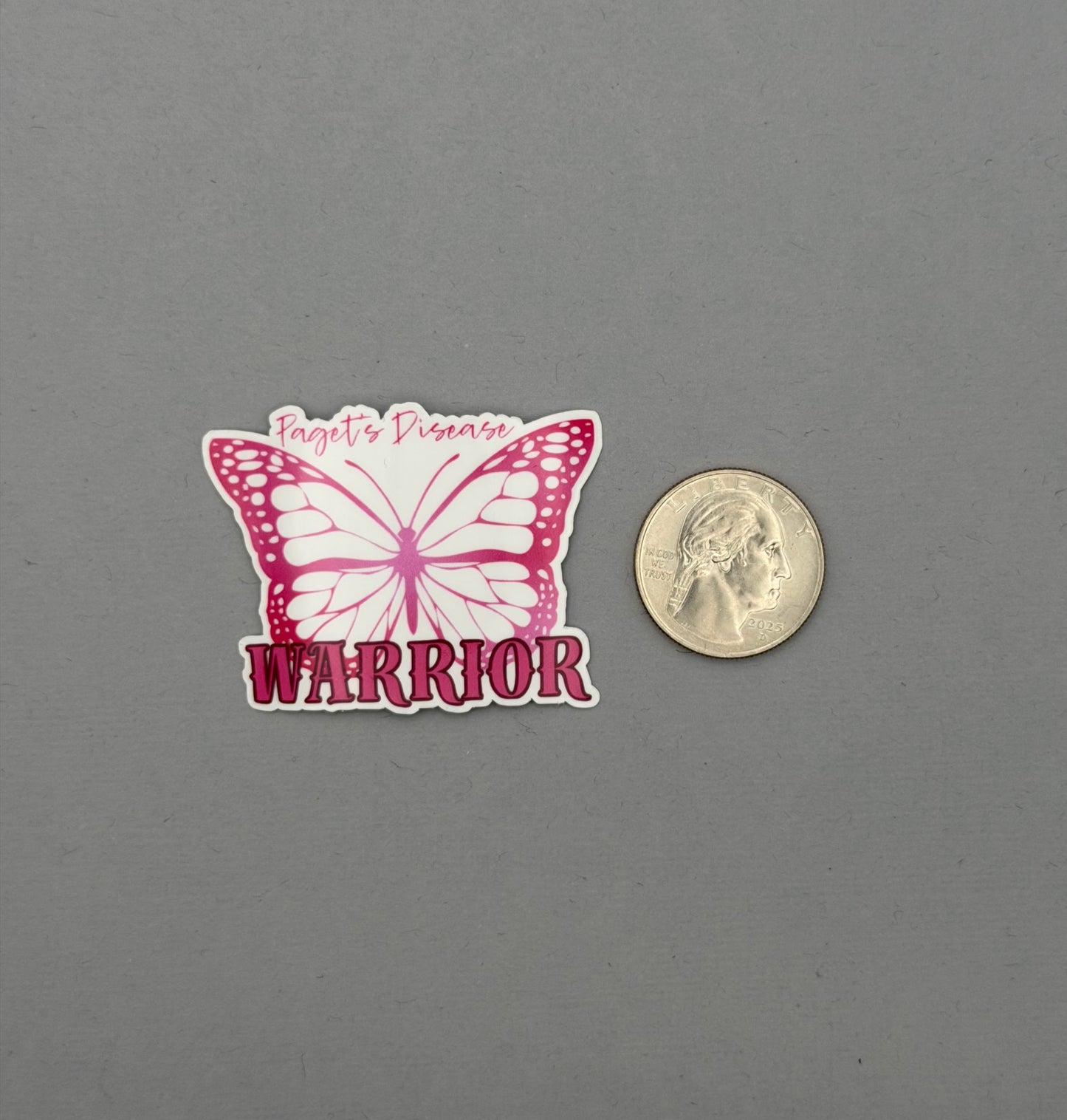 Paget’s Disease Warrior Butterfly Sticker | Paget's Disease of the Breast