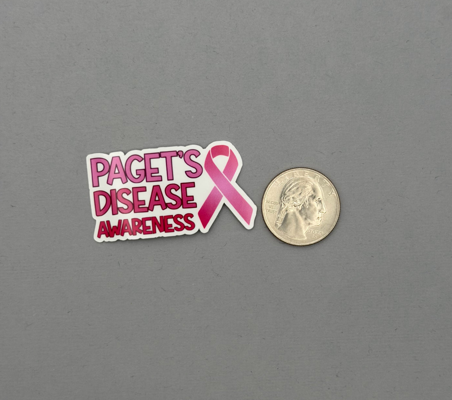 Paget’s Disease Awareness with Ribbon Sticker | Paget's Disease of the Breast