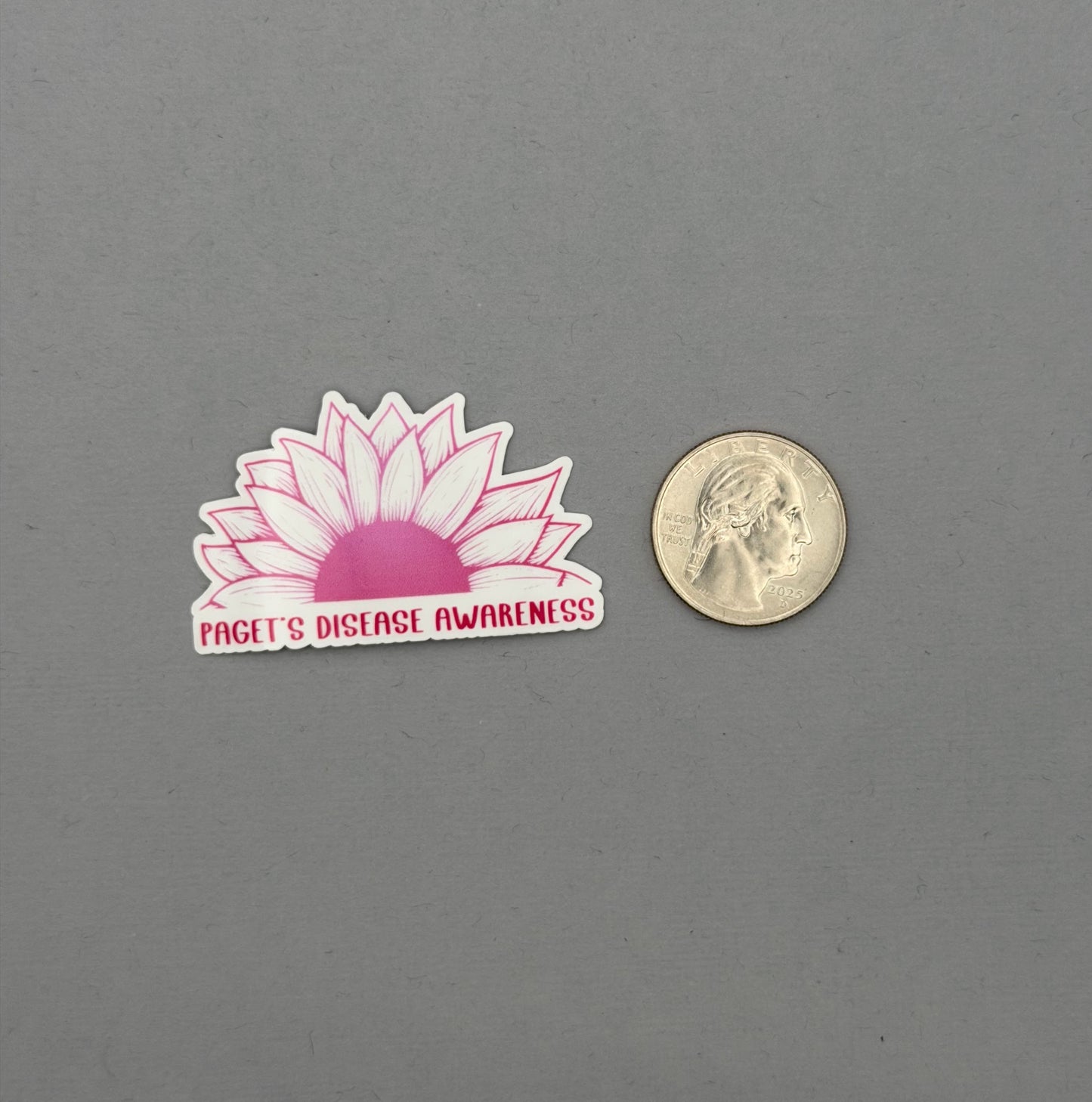 Paget’s Disease Awareness Sunflower Sticker | Paget's Disease of the Breast