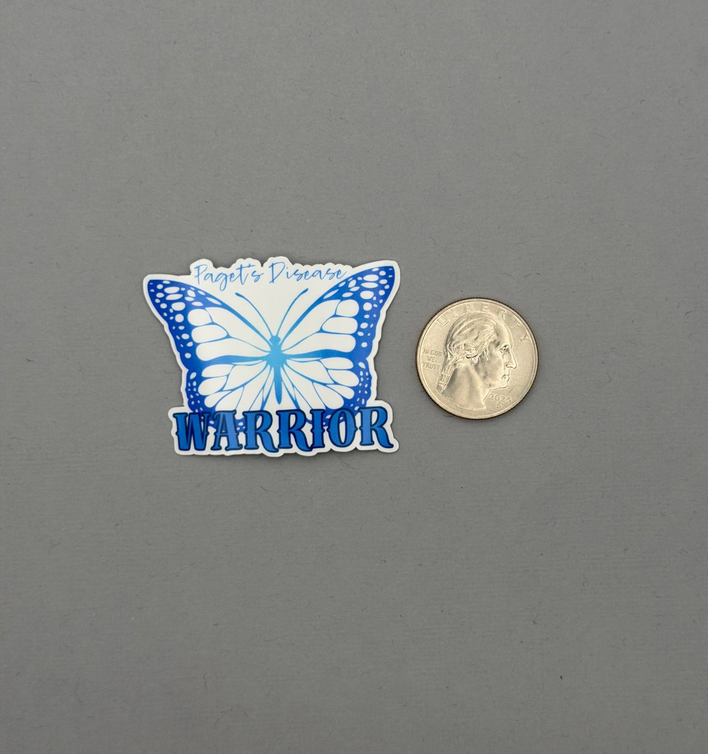 Paget’s Disease Warrior Butterfly Sticker | Paget's Disease of the Bone