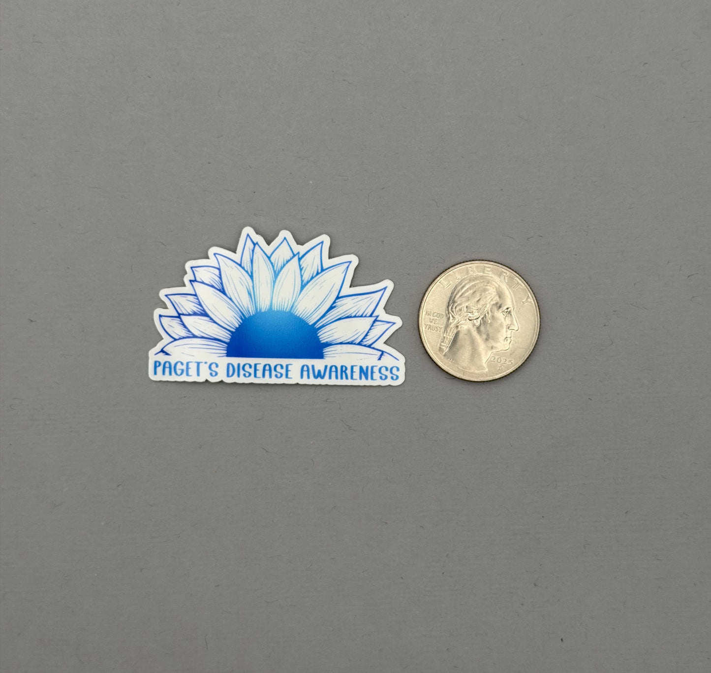 Paget’s Disease Awareness Sunflower Sticker | Paget's Disease of the Bone