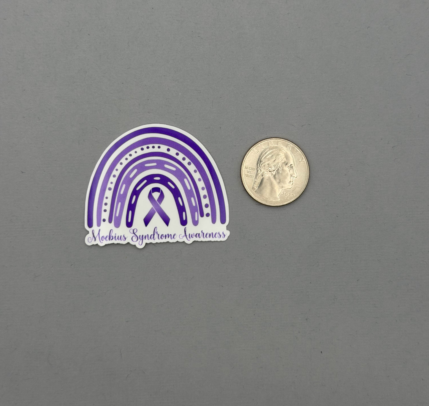 Moebius Syndrome Awareness Rainbow Sticker