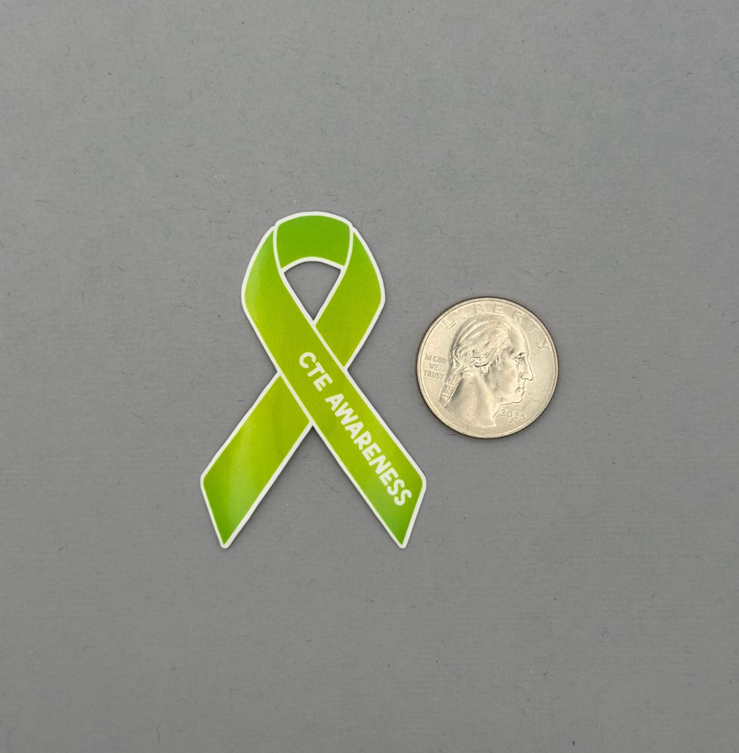 CTE Awareness Ribbon Sticker