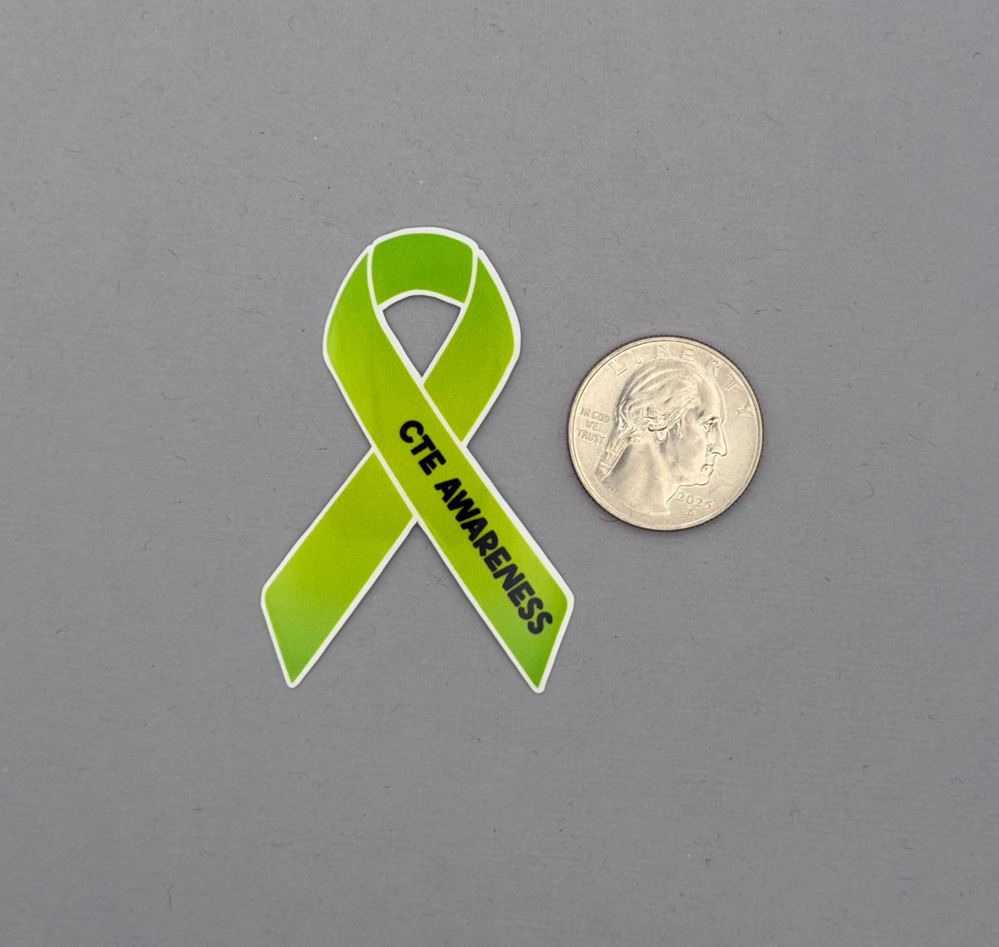 CTE Awareness Ribbon Sticker