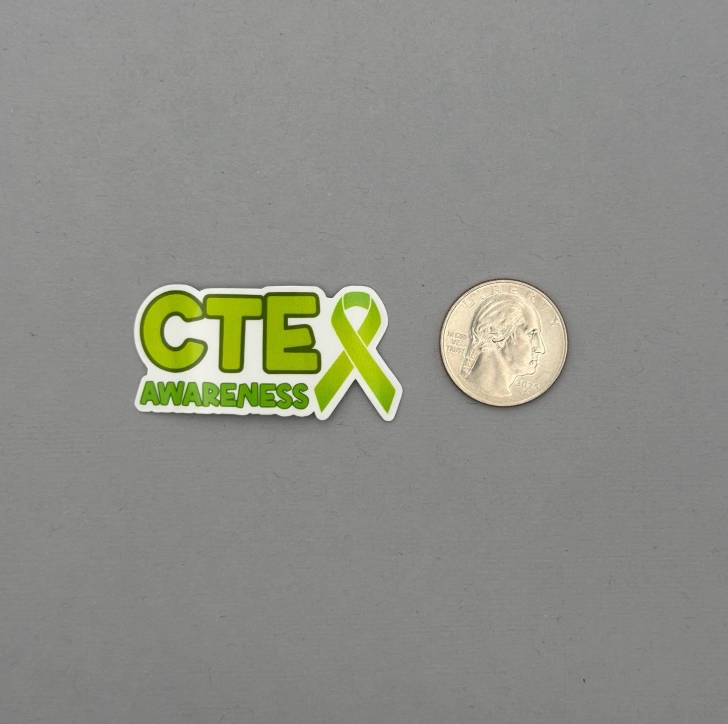 CTE Awareness with Ribbon Sticker