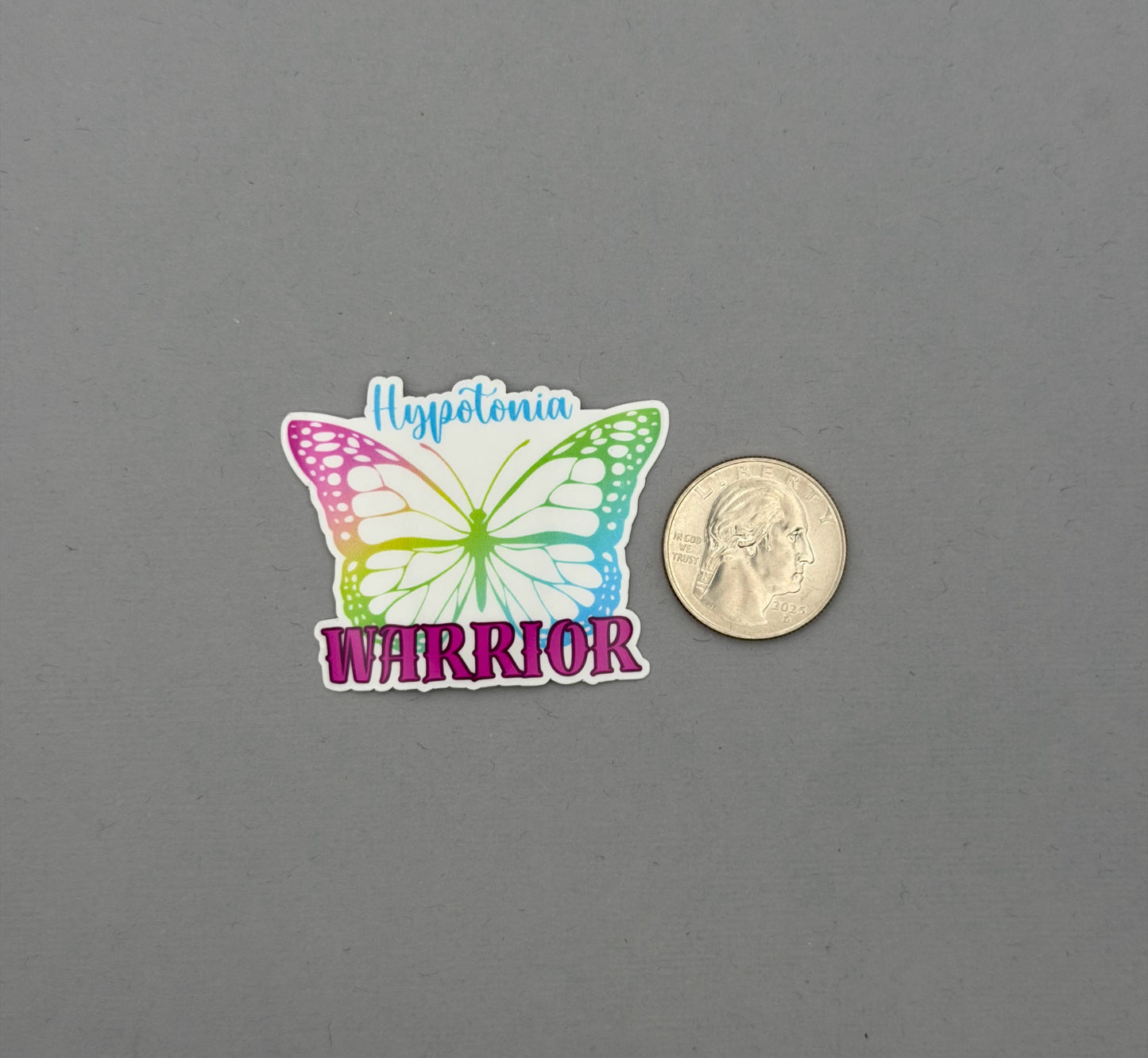 Hypotonia Warrior Butterfly Sticker