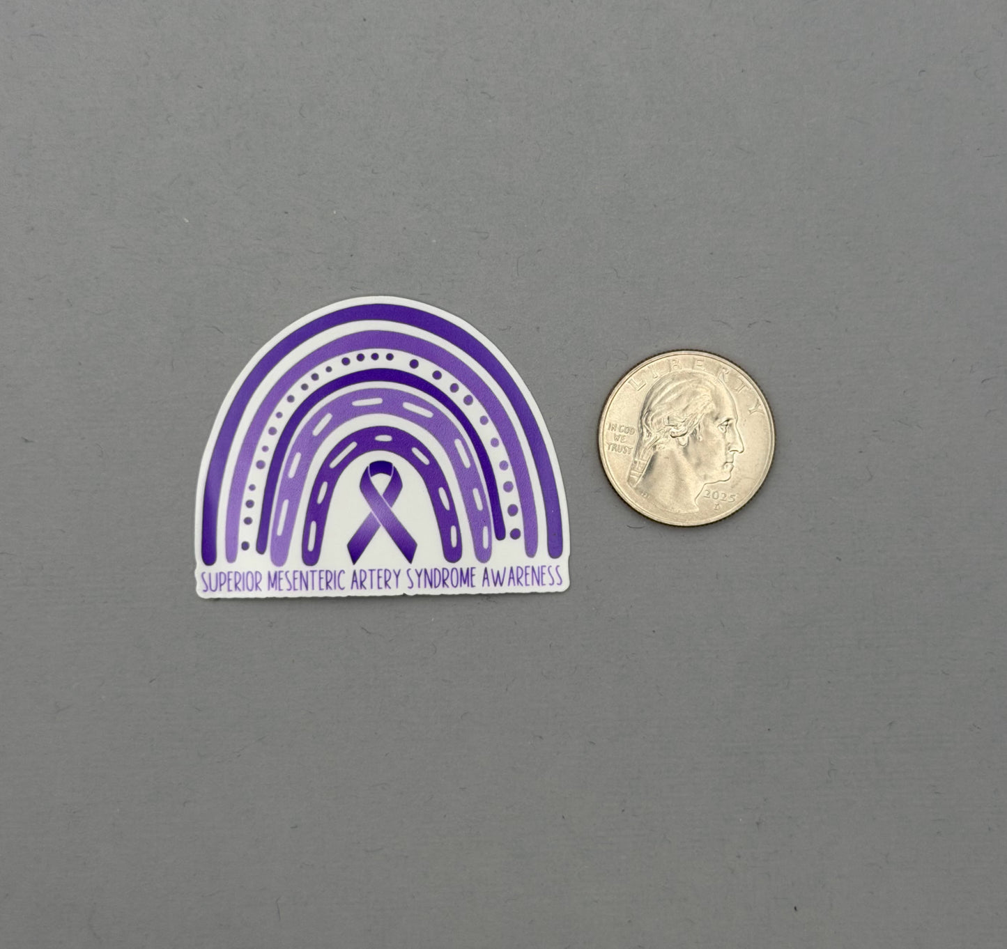 Superior Mesenteric Artery Syndrome Awareness Rainbow Sticker