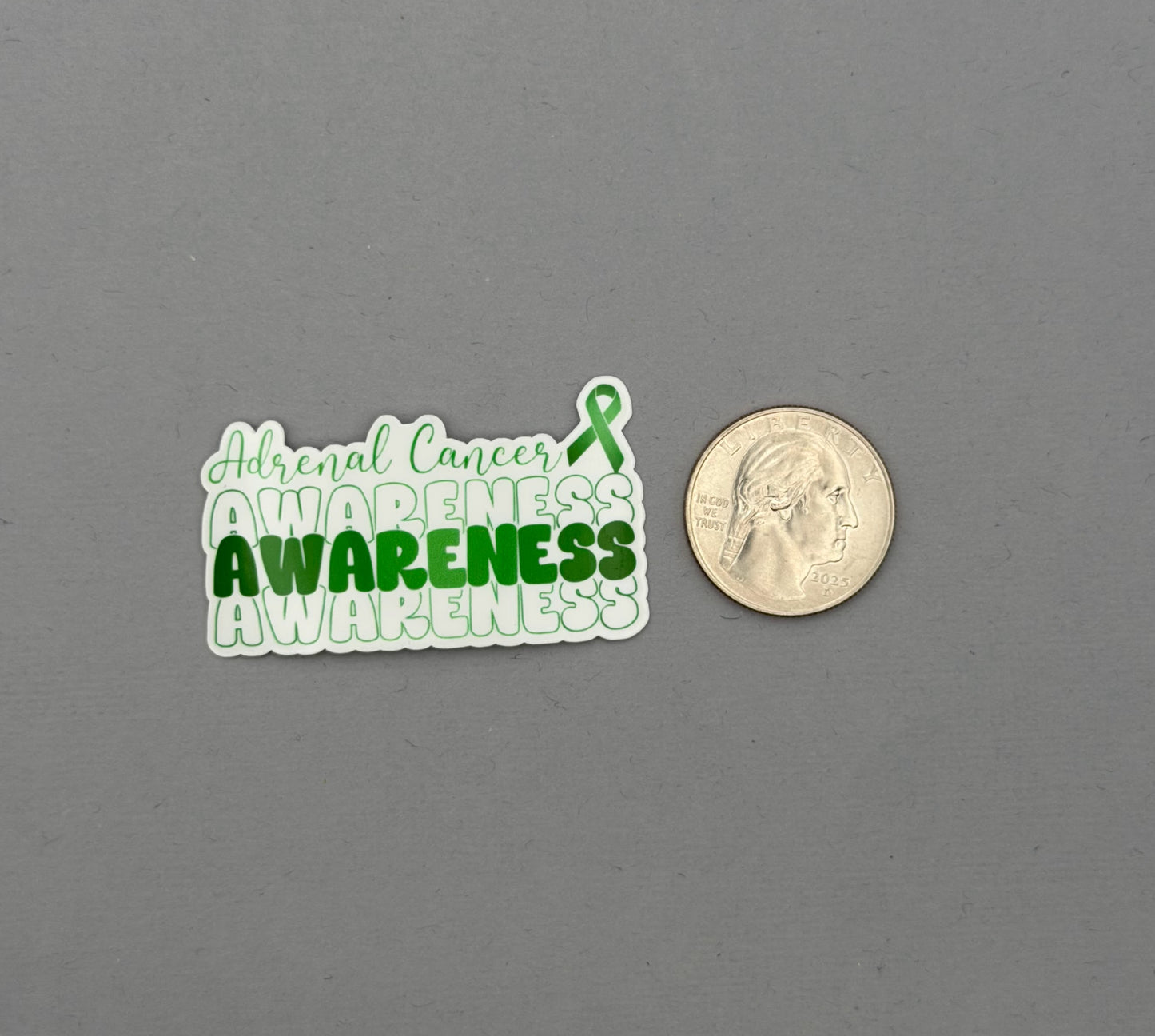 Adrenal Cancer Awareness Sticker