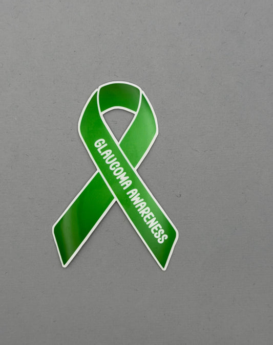 Glaucoma Awareness Ribbon Sticker