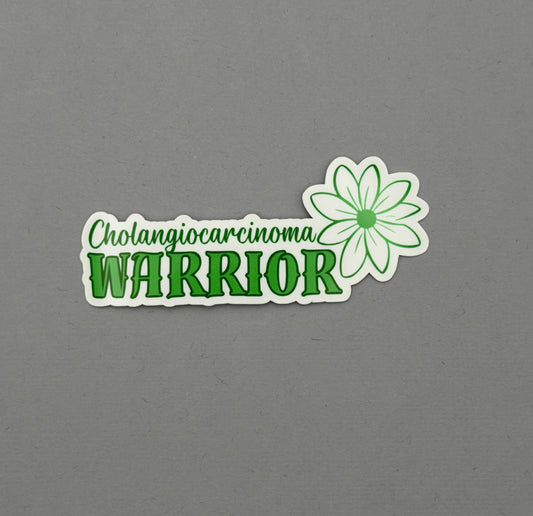 Cholangiocarcinoma Warrior Flower Sticker