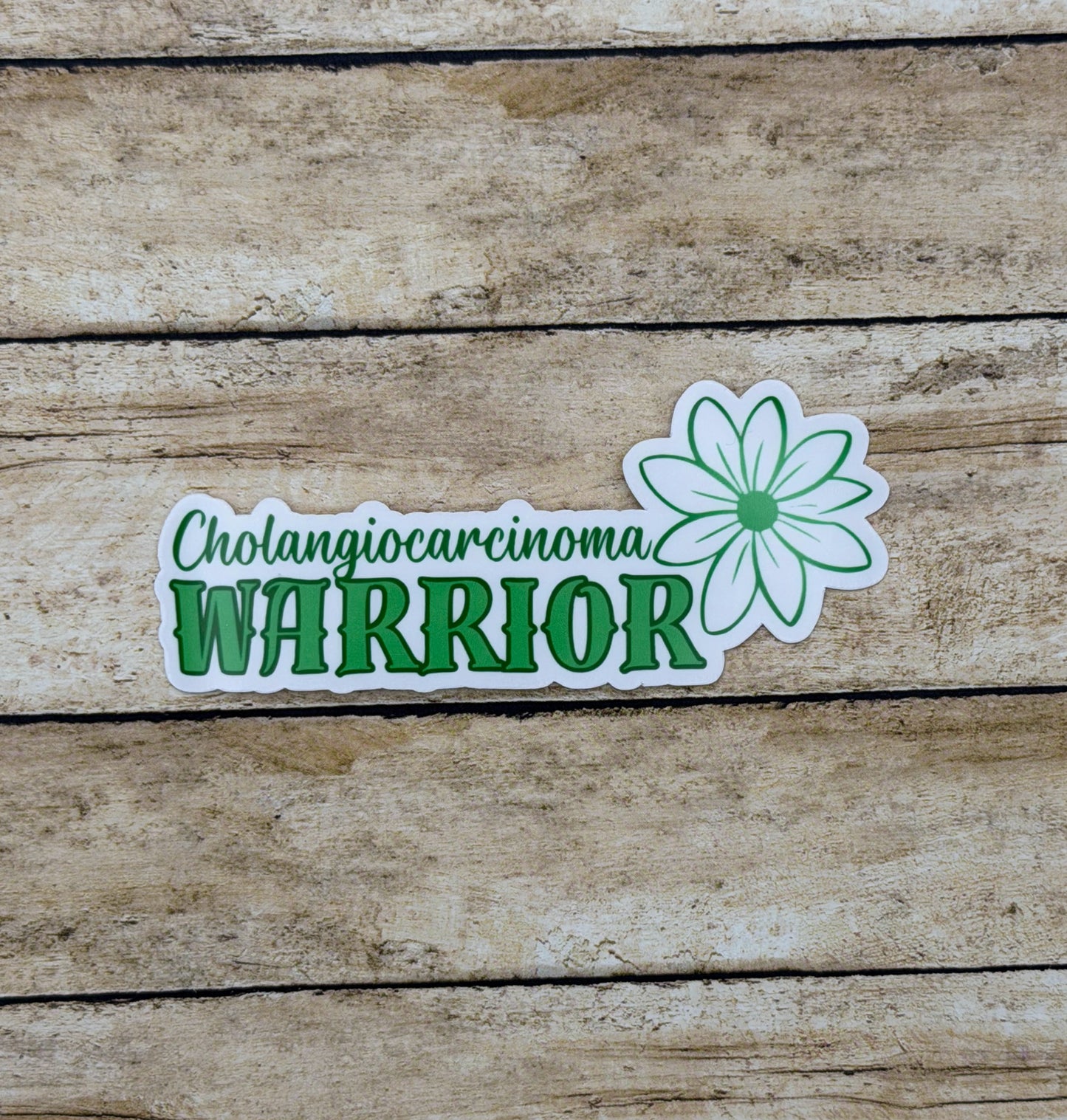 Cholangiocarcinoma Warrior Flower Sticker