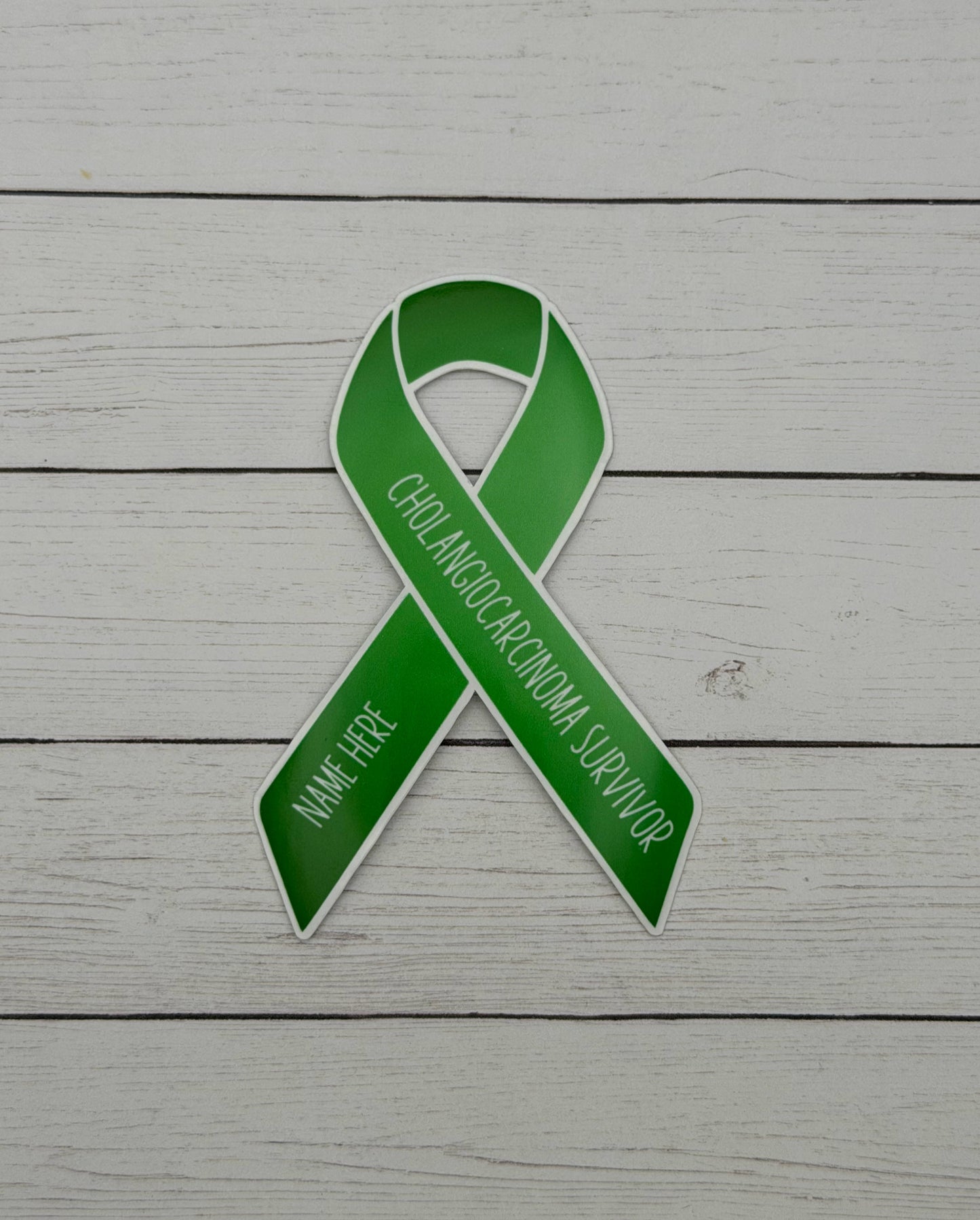 Cholangiocarcinoma Survivor Custom Ribbon Sticker