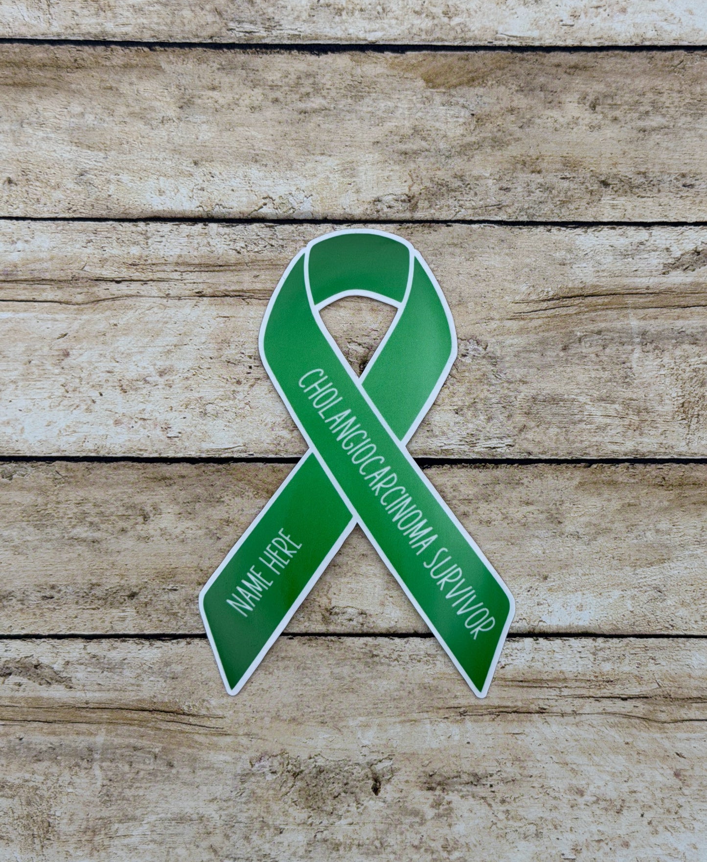 Cholangiocarcinoma Survivor Custom Ribbon Sticker