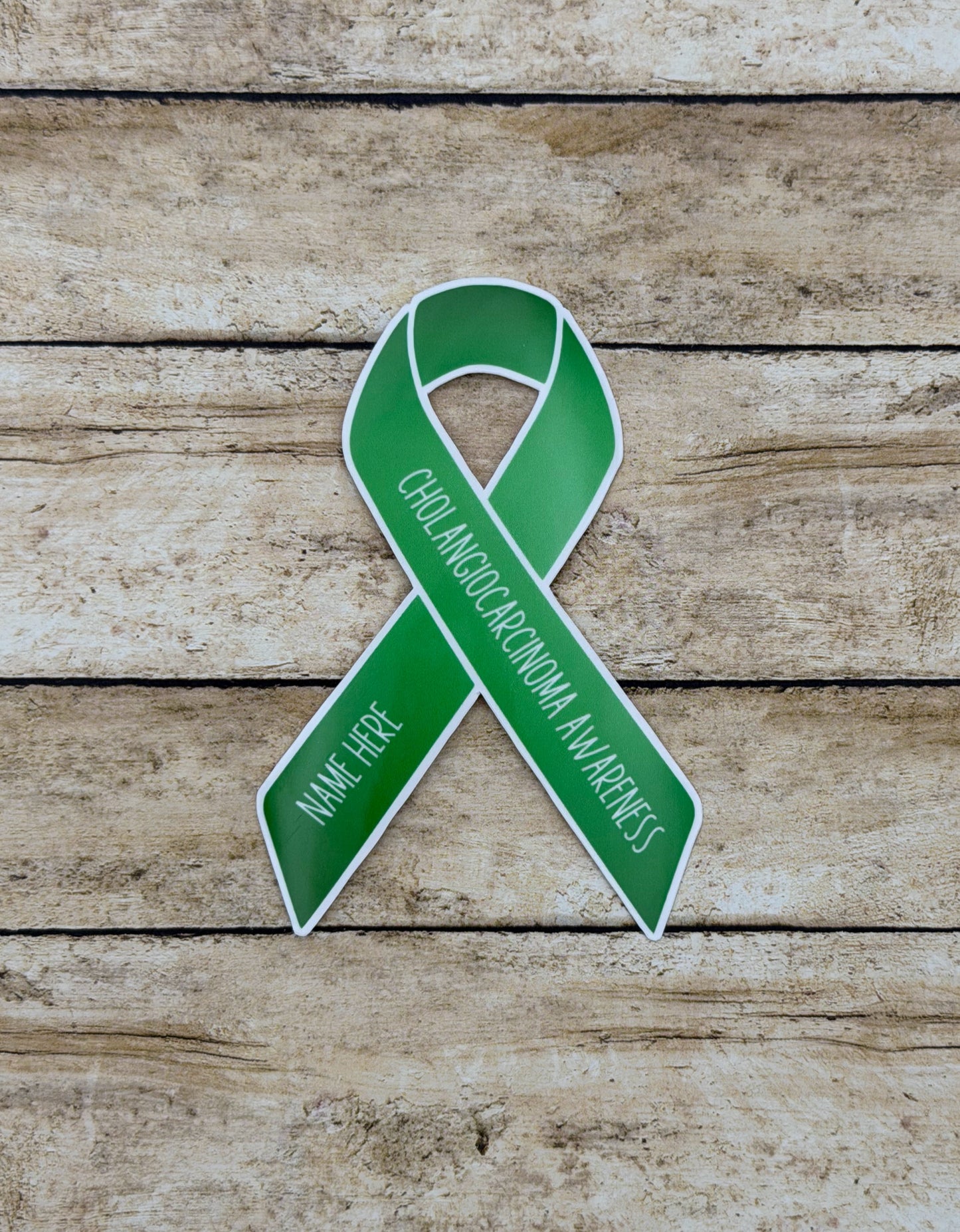 Cholangiocarcinoma Awareness Custom Ribbon Sticker