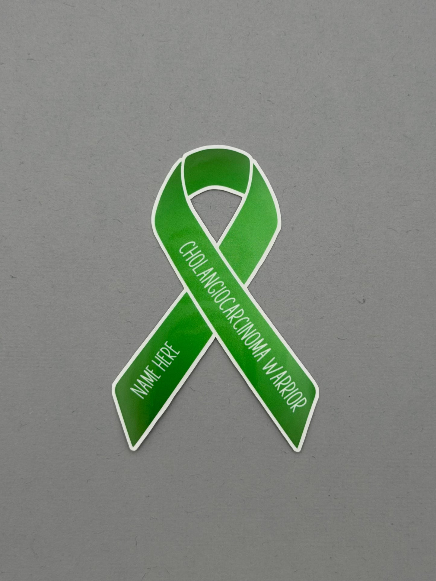 Cholangiocarcinoma Warrior Custom Ribbon Sticker