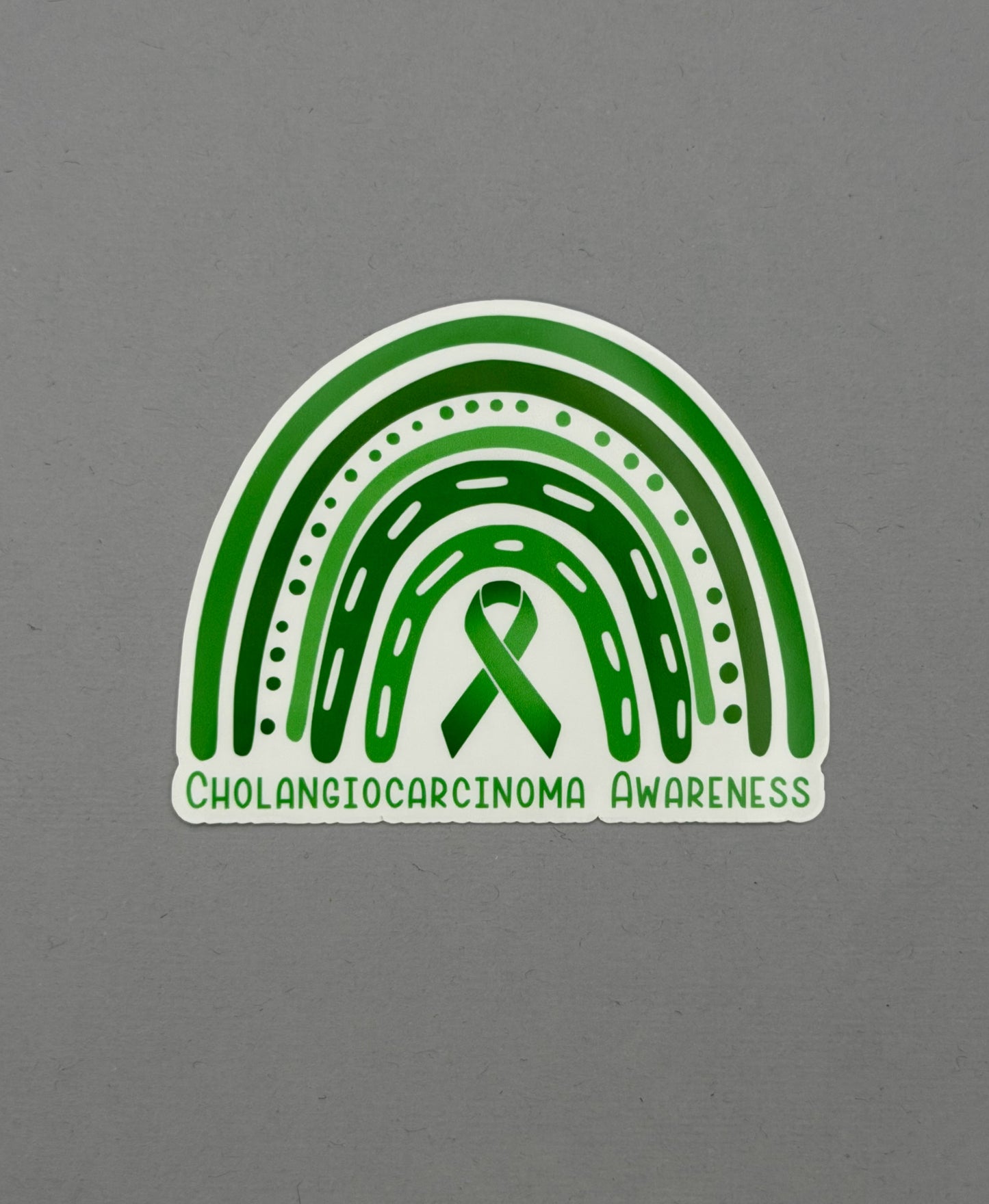 Cholangiocarcinoma Awareness Rainbow Sticker