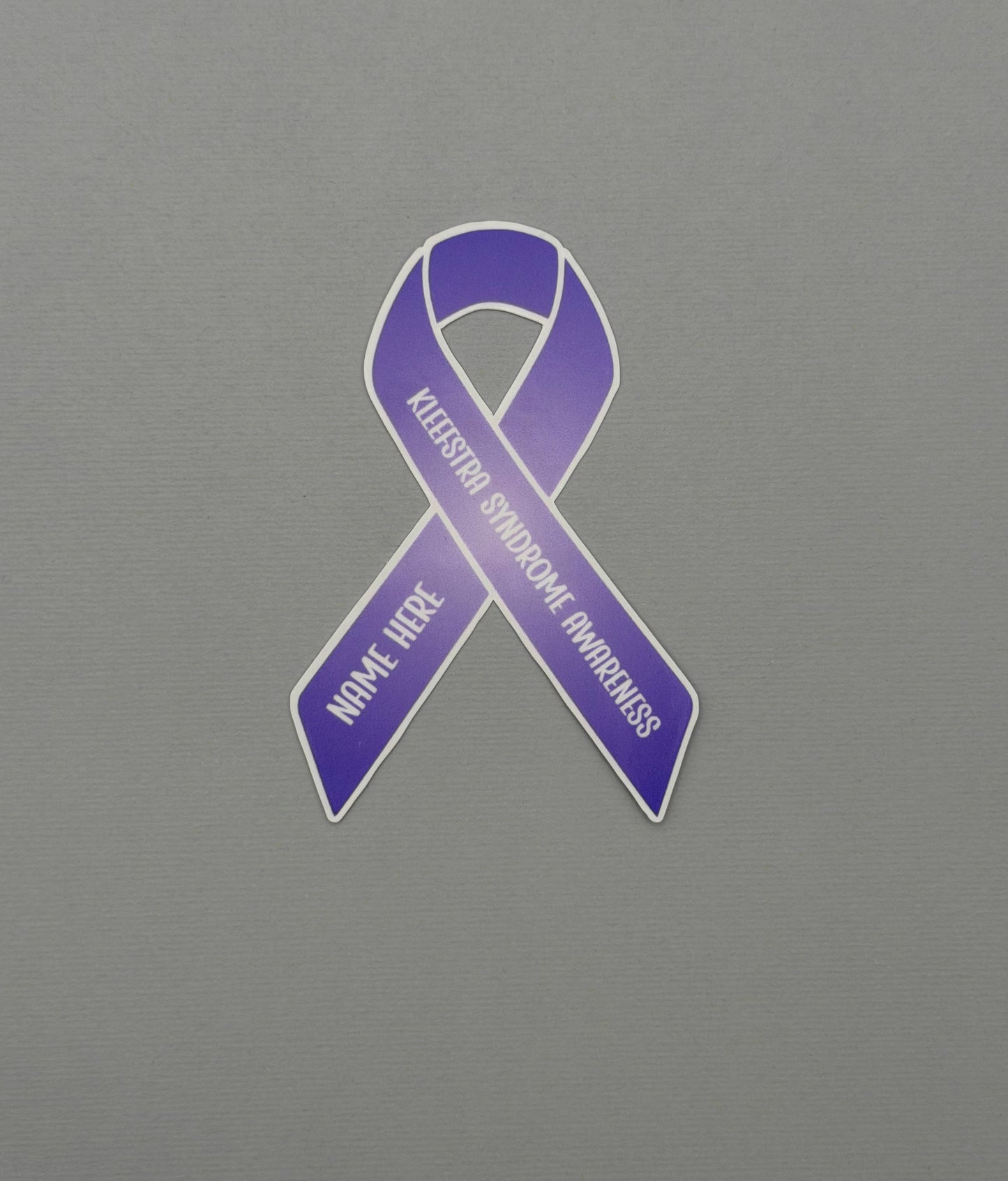 Kleefstra Syndrome Awareness Custom Ribbon Sticker or Magnet