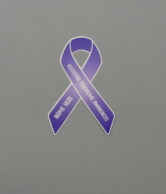 Kleefstra Syndrome Awareness Custom Ribbon Sticker or Magnet