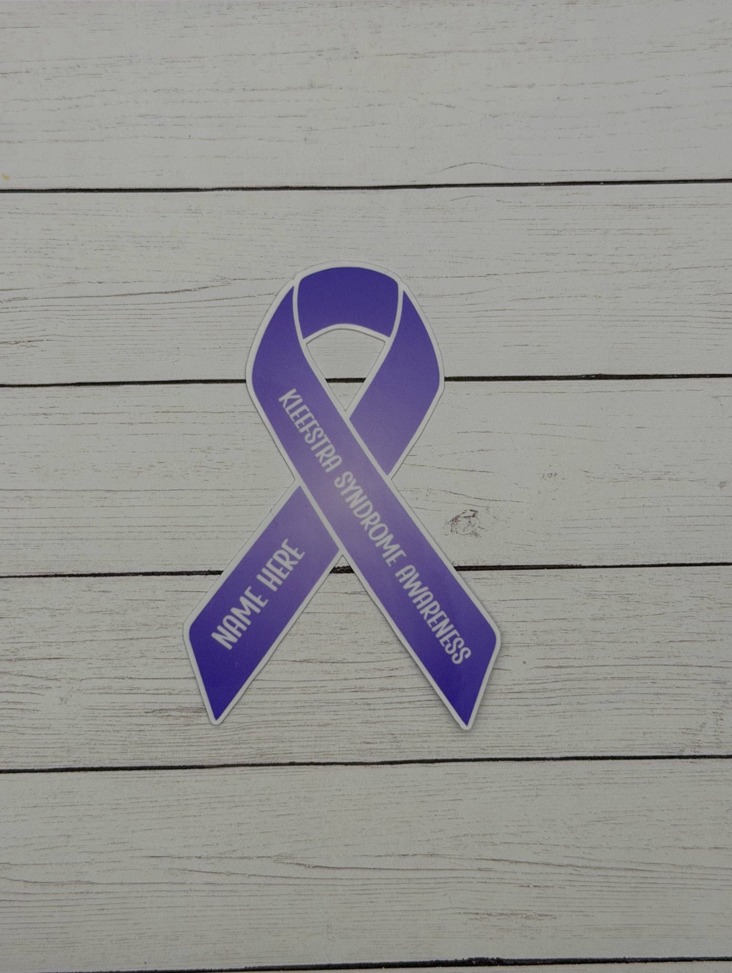 Kleefstra Syndrome Awareness Custom Ribbon Sticker or Magnet