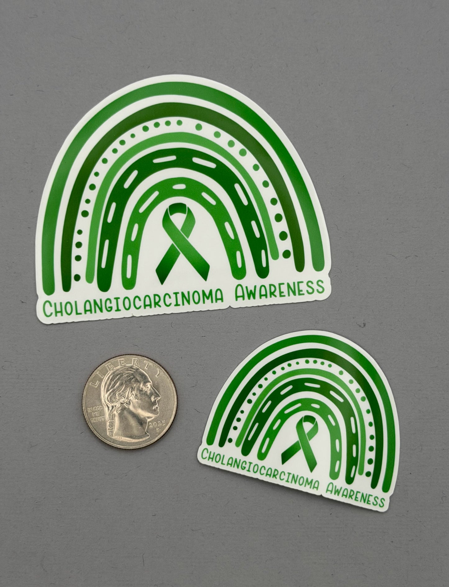 Cholangiocarcinoma Awareness Rainbow Sticker