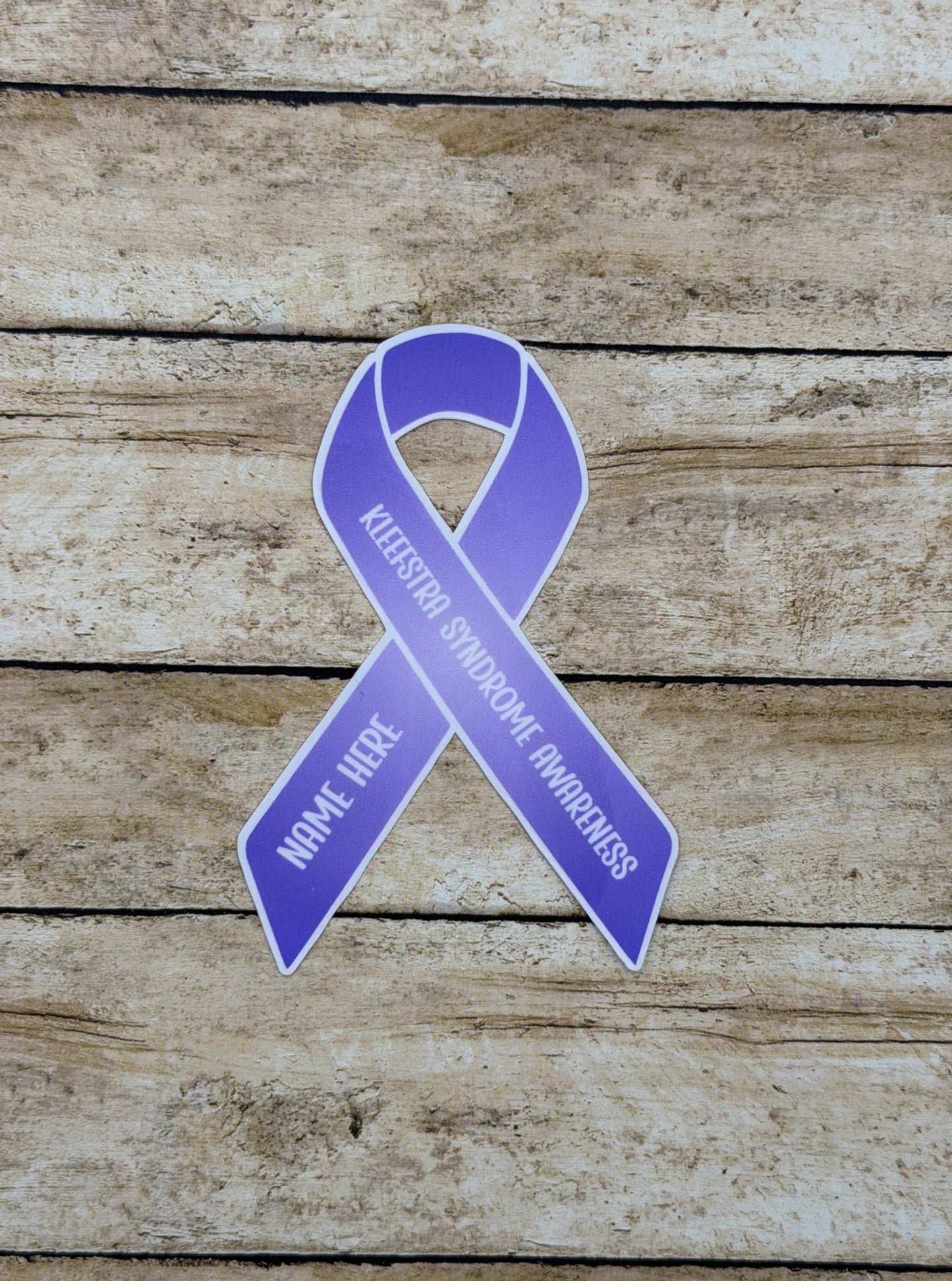 Kleefstra Syndrome Awareness Custom Ribbon Sticker or Magnet