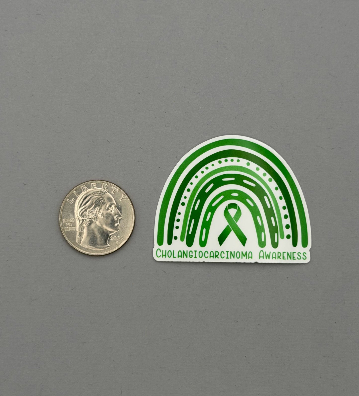 Cholangiocarcinoma Awareness Rainbow Sticker