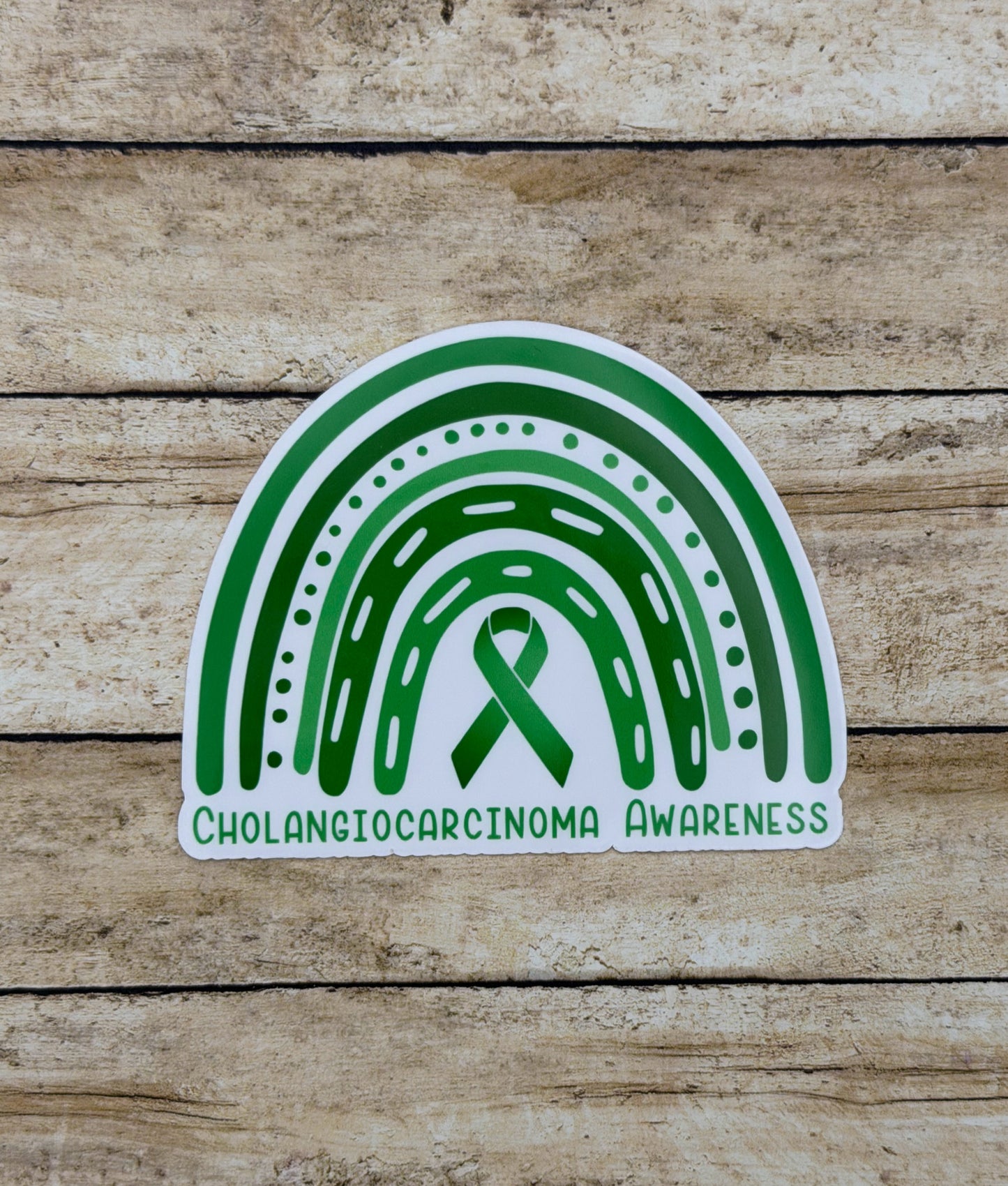 Cholangiocarcinoma Awareness Rainbow Sticker