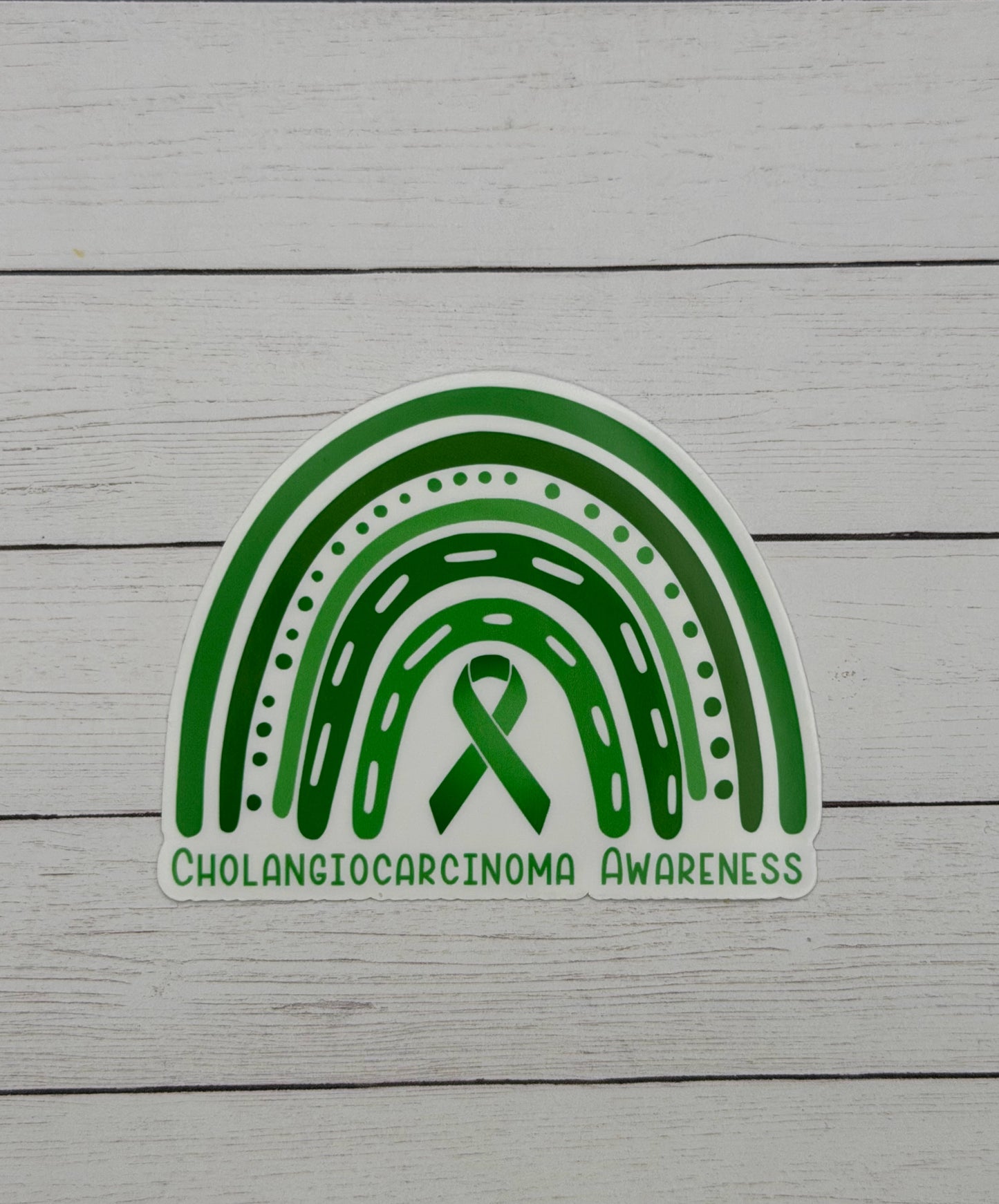 Cholangiocarcinoma Awareness Rainbow Sticker