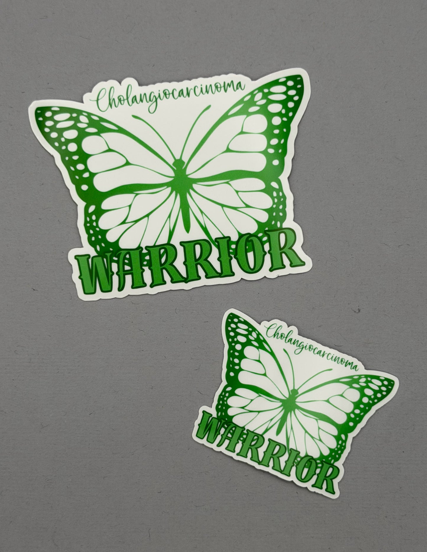 Cholangiocarcinoma Warrior Butterfly Sticker