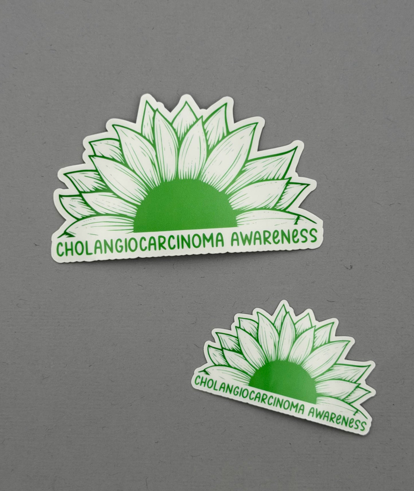 Cholangiocarcinoma Awareness Sunflower Sticker