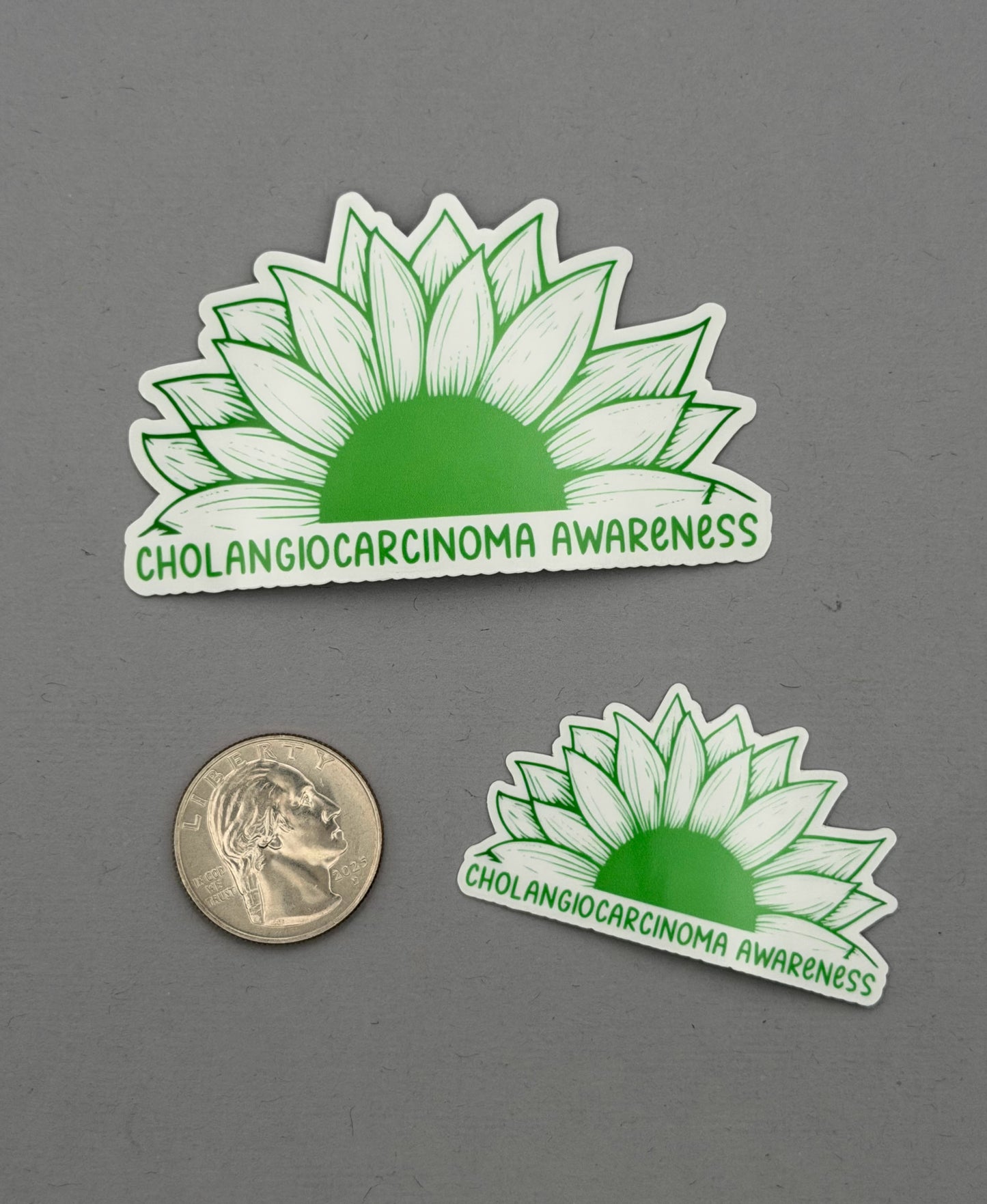 Cholangiocarcinoma Awareness Sunflower Sticker
