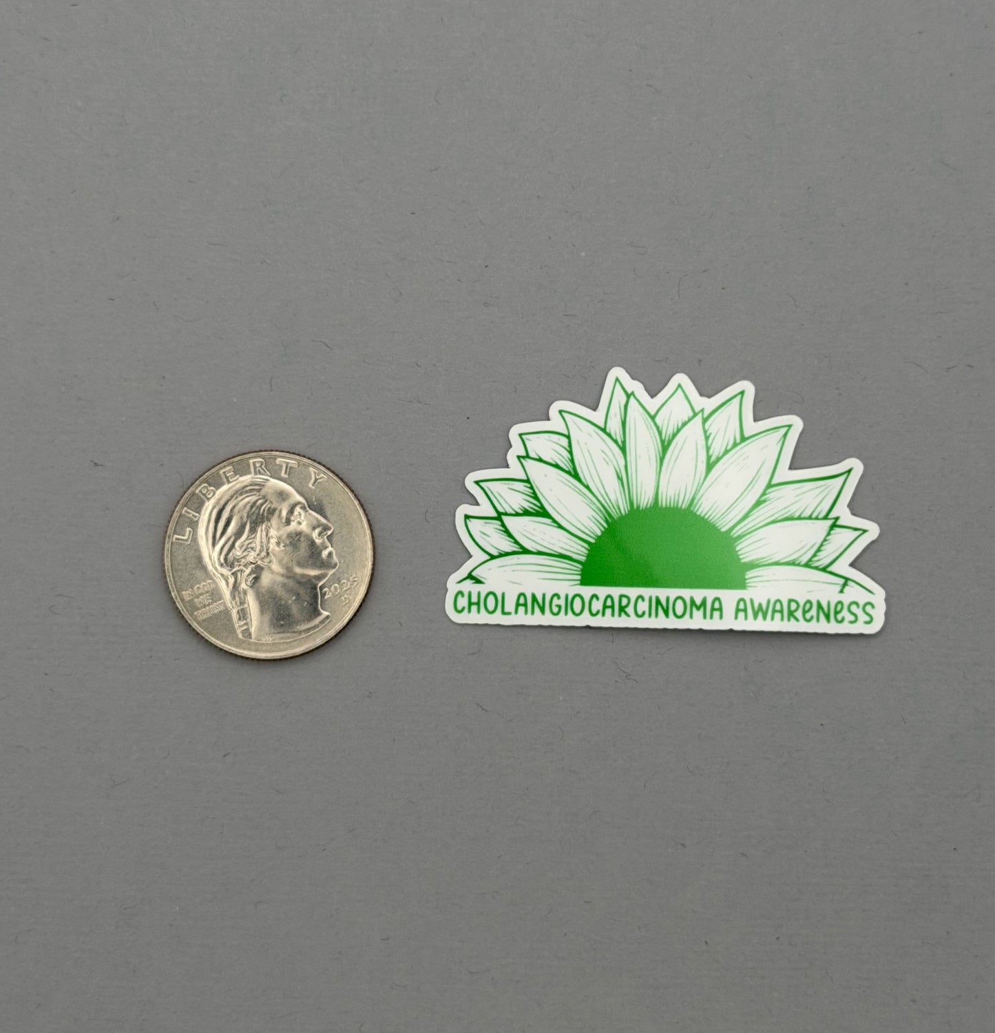 Cholangiocarcinoma Awareness Sunflower Sticker