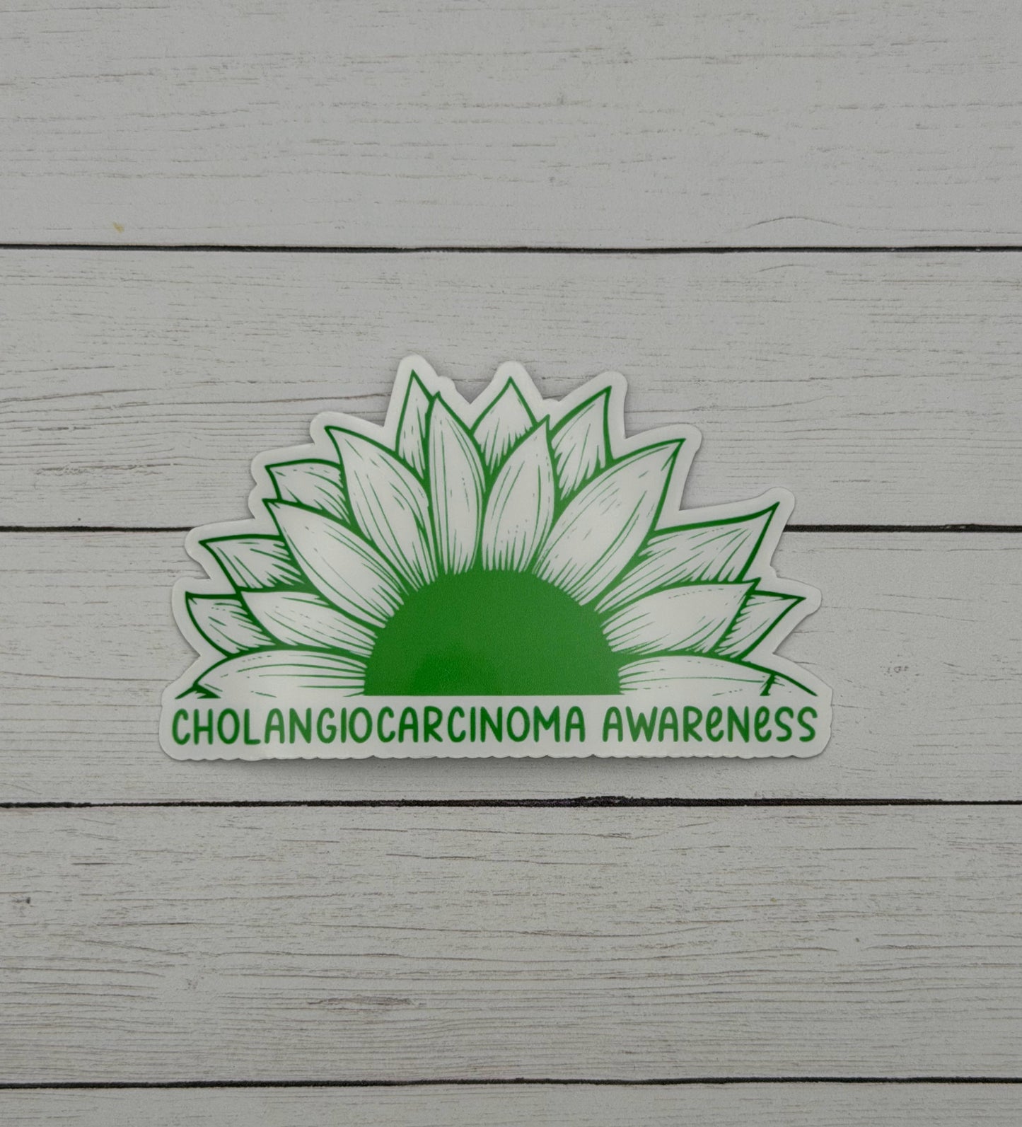 Cholangiocarcinoma Awareness Sunflower Sticker
