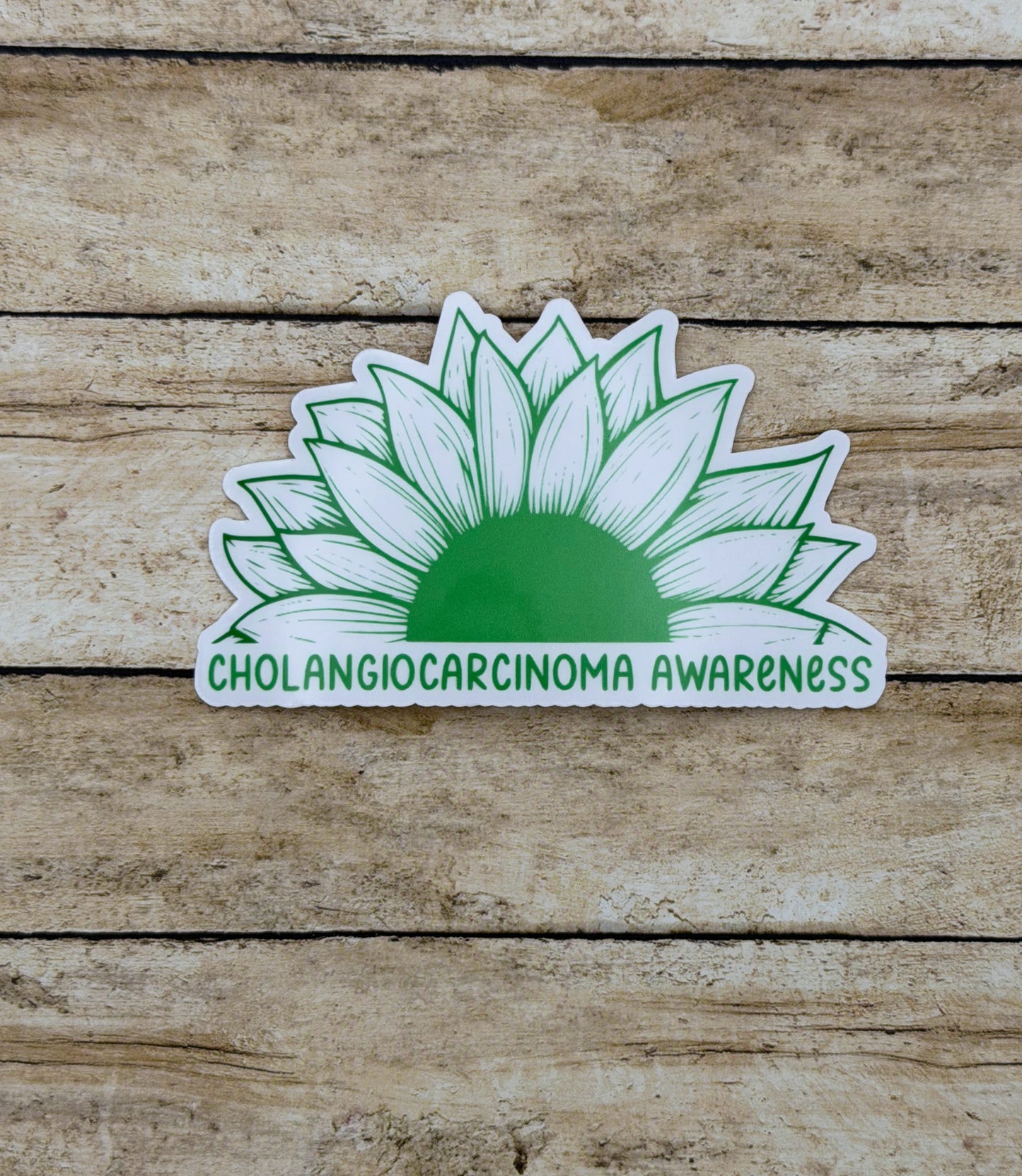 Cholangiocarcinoma Awareness Sunflower Sticker