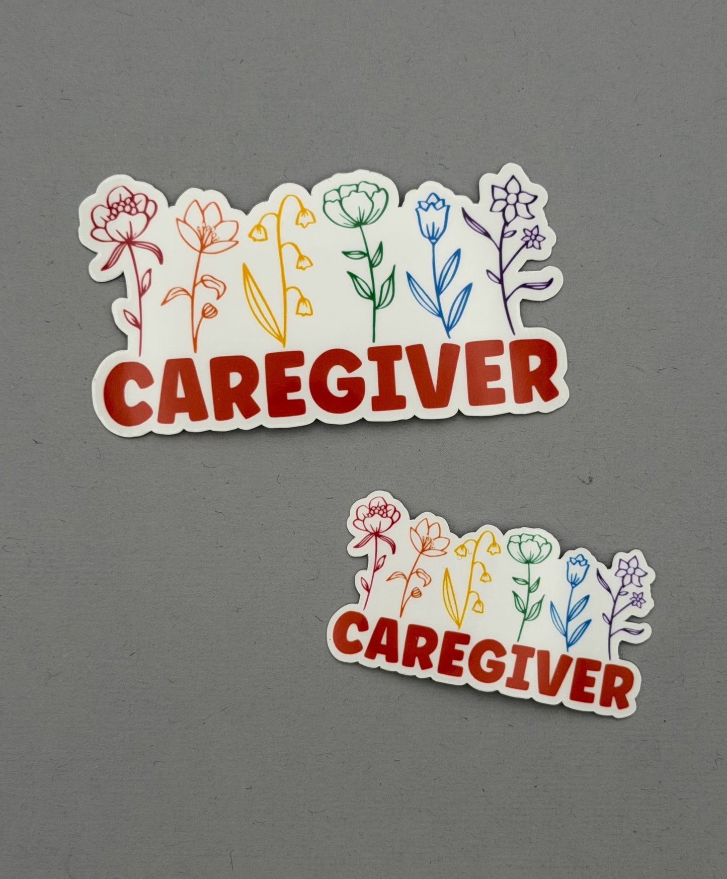 Caregiver Flowers Sticker