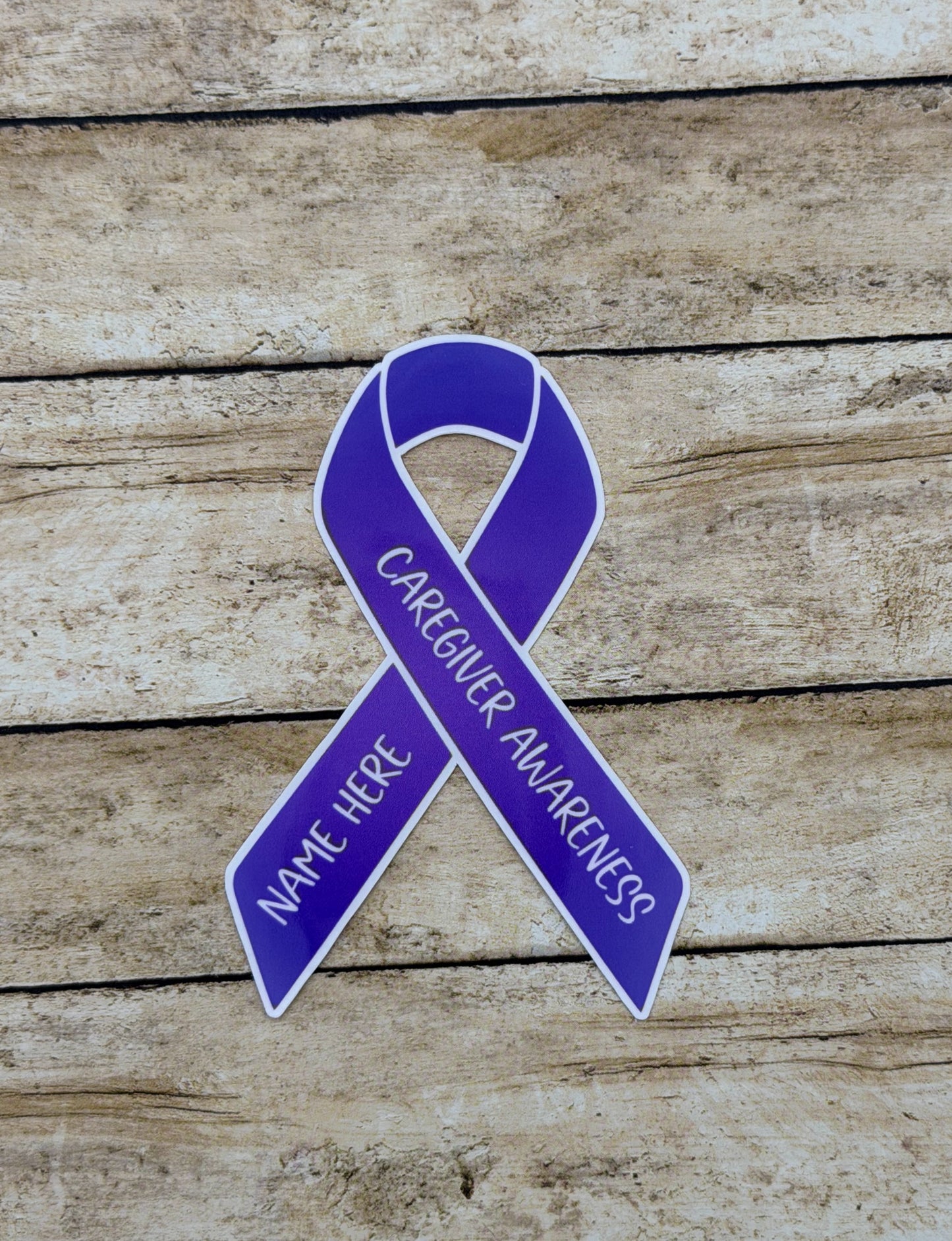 Caregiver Awareness Custom Awareness Ribbon Sticker