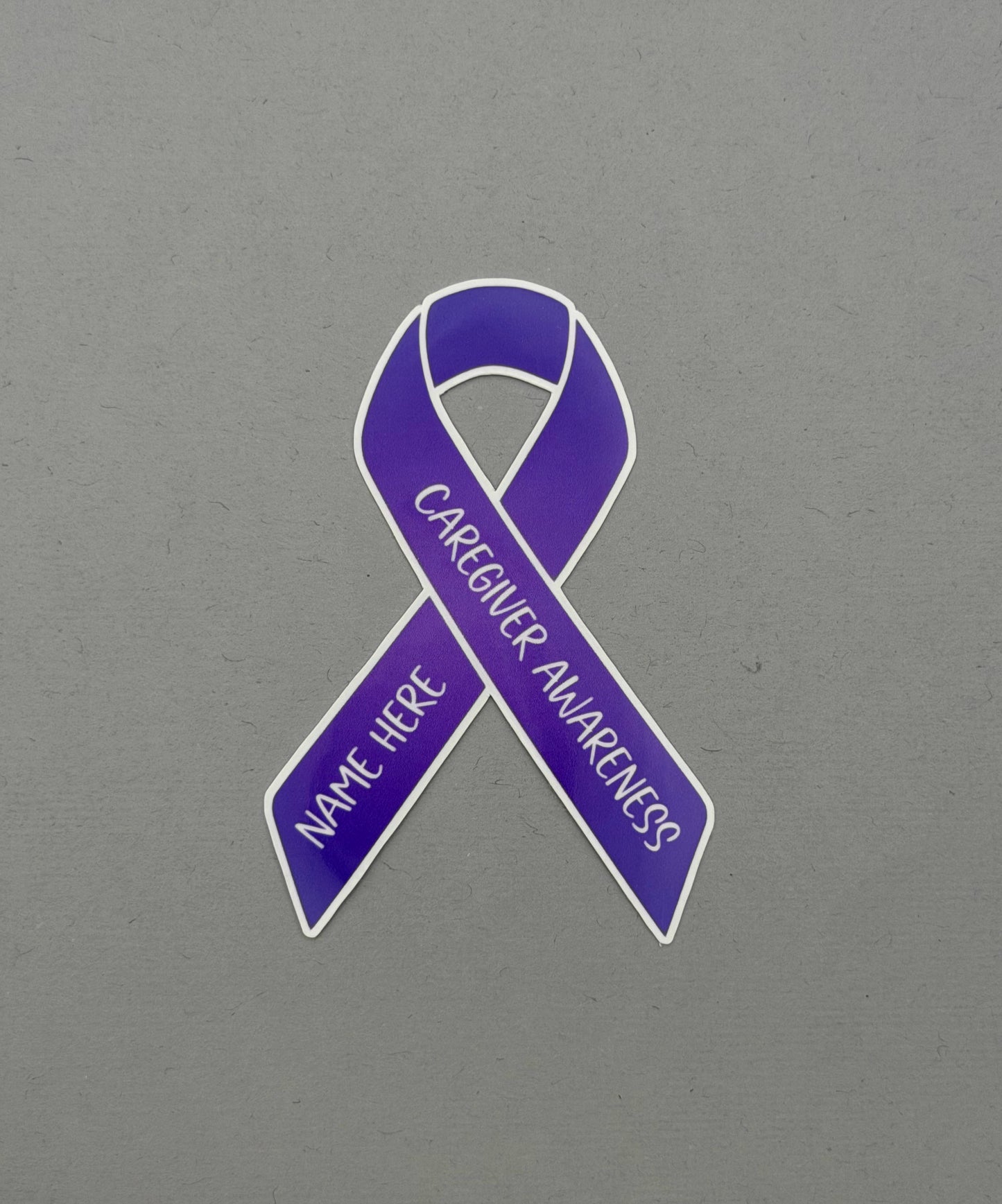 Caregiver Awareness Custom Awareness Ribbon Sticker