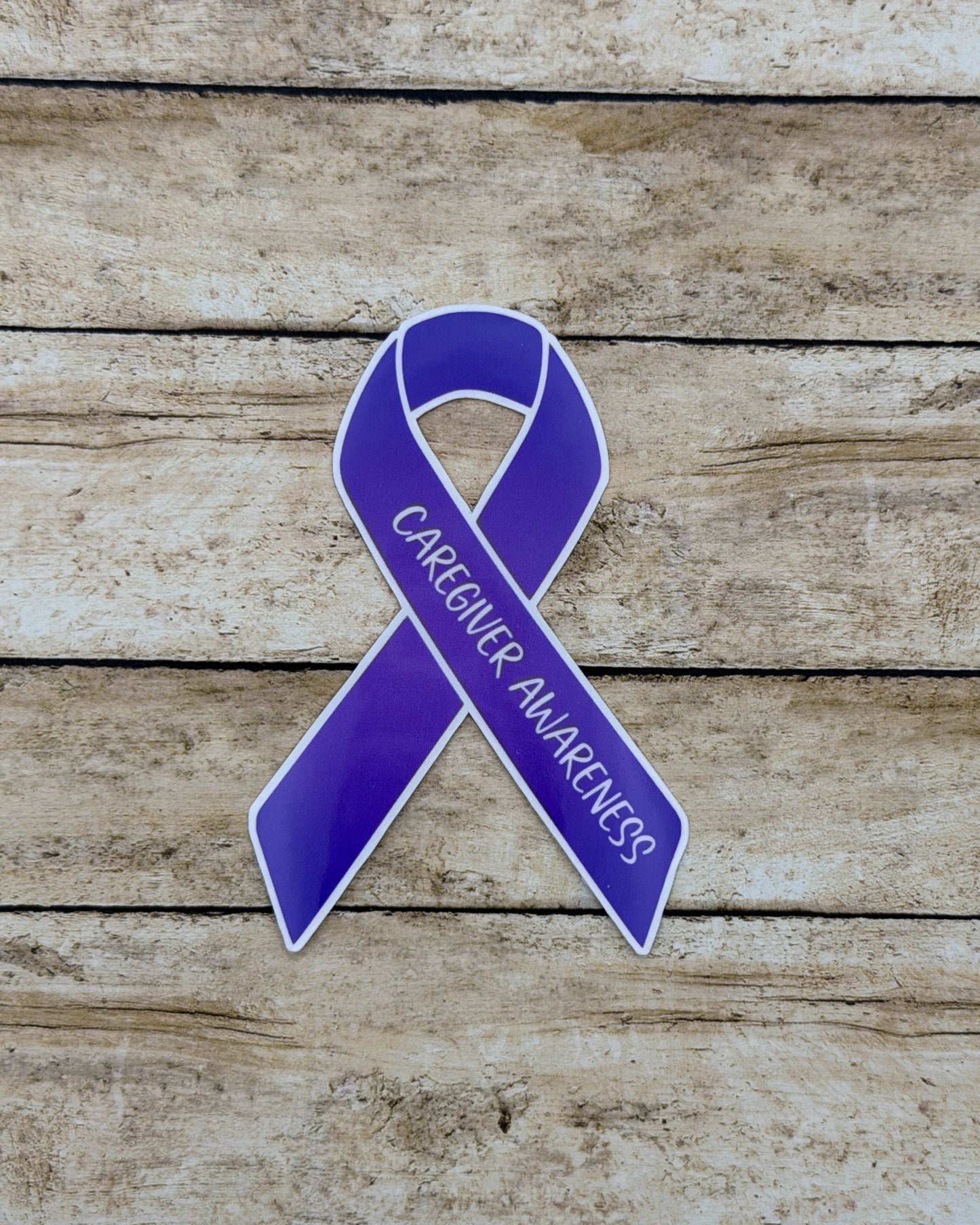 Caregiver Awareness Ribbon Sticker