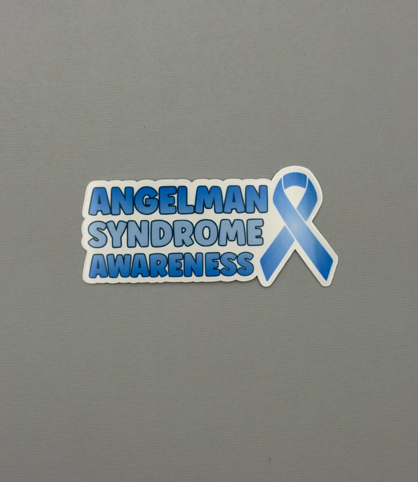 Angelman Syndrome Awareness with Ribbon Sticker or Magnet