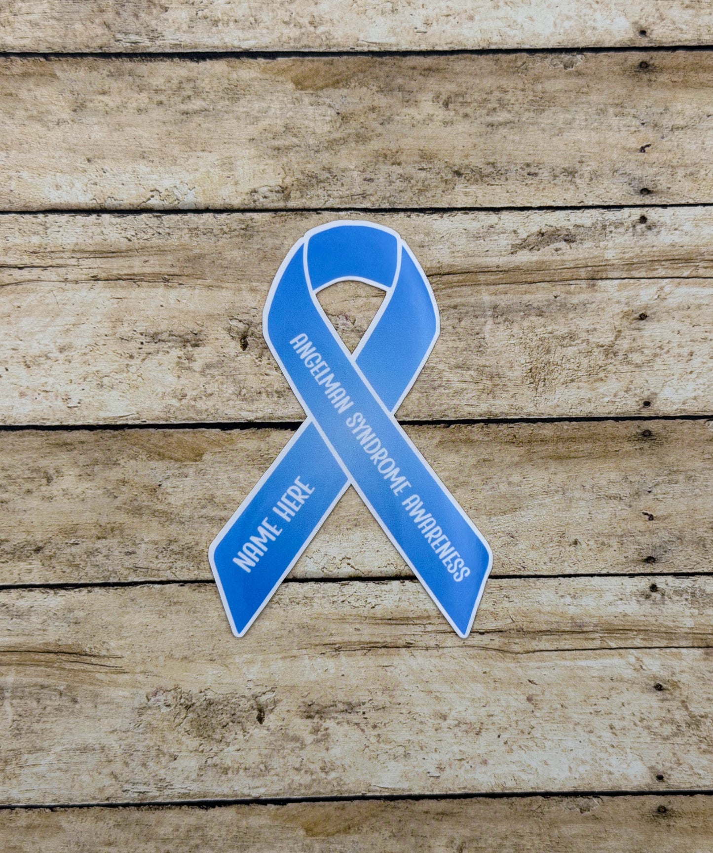 Angelman Syndrome Awareness Custom Ribbon Sticker or Magnet