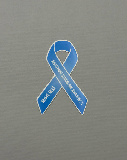 Angelman Syndrome Awareness Custom Ribbon Sticker or Magnet
