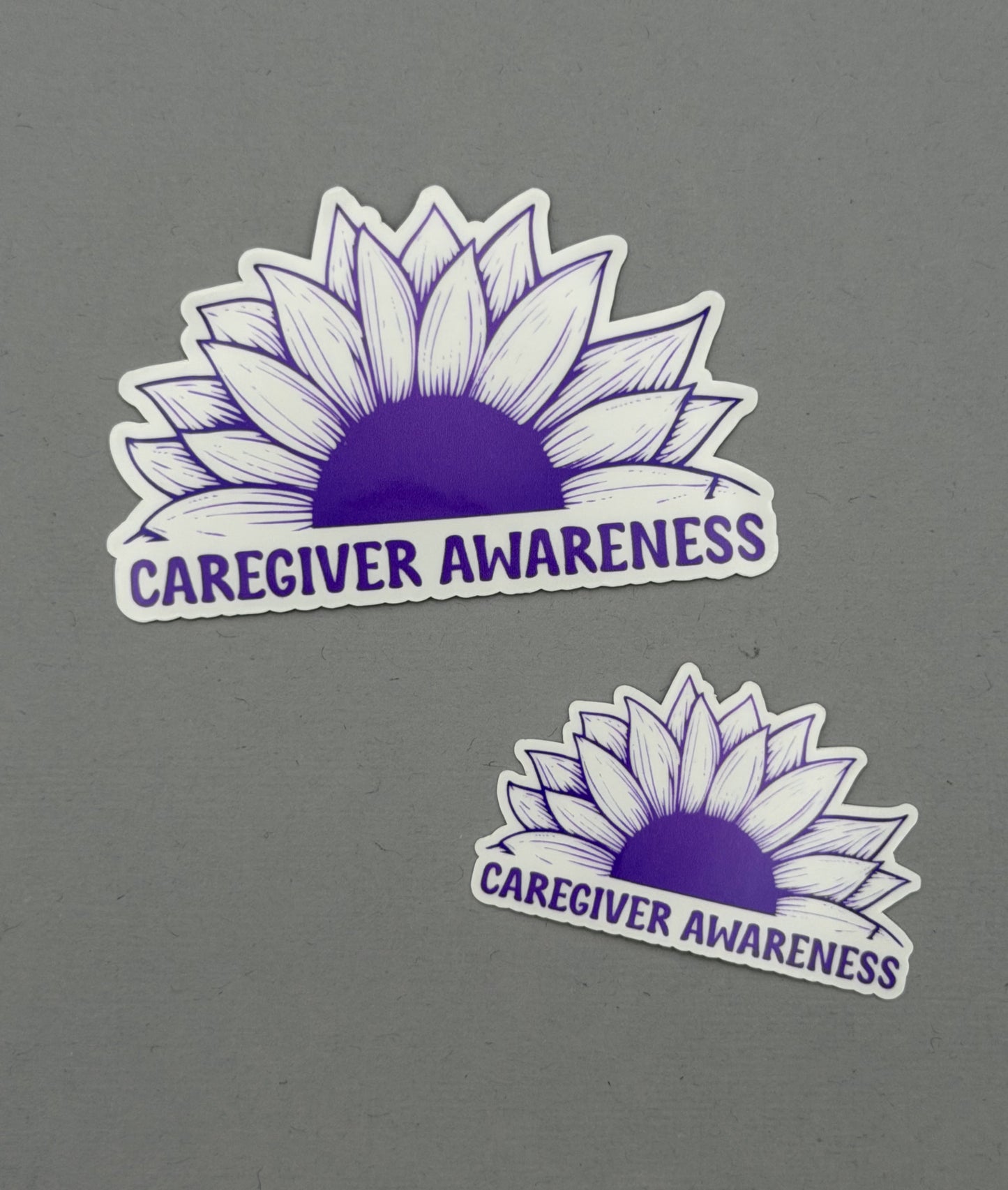 Caregiver Awareness Sunflower Sticker