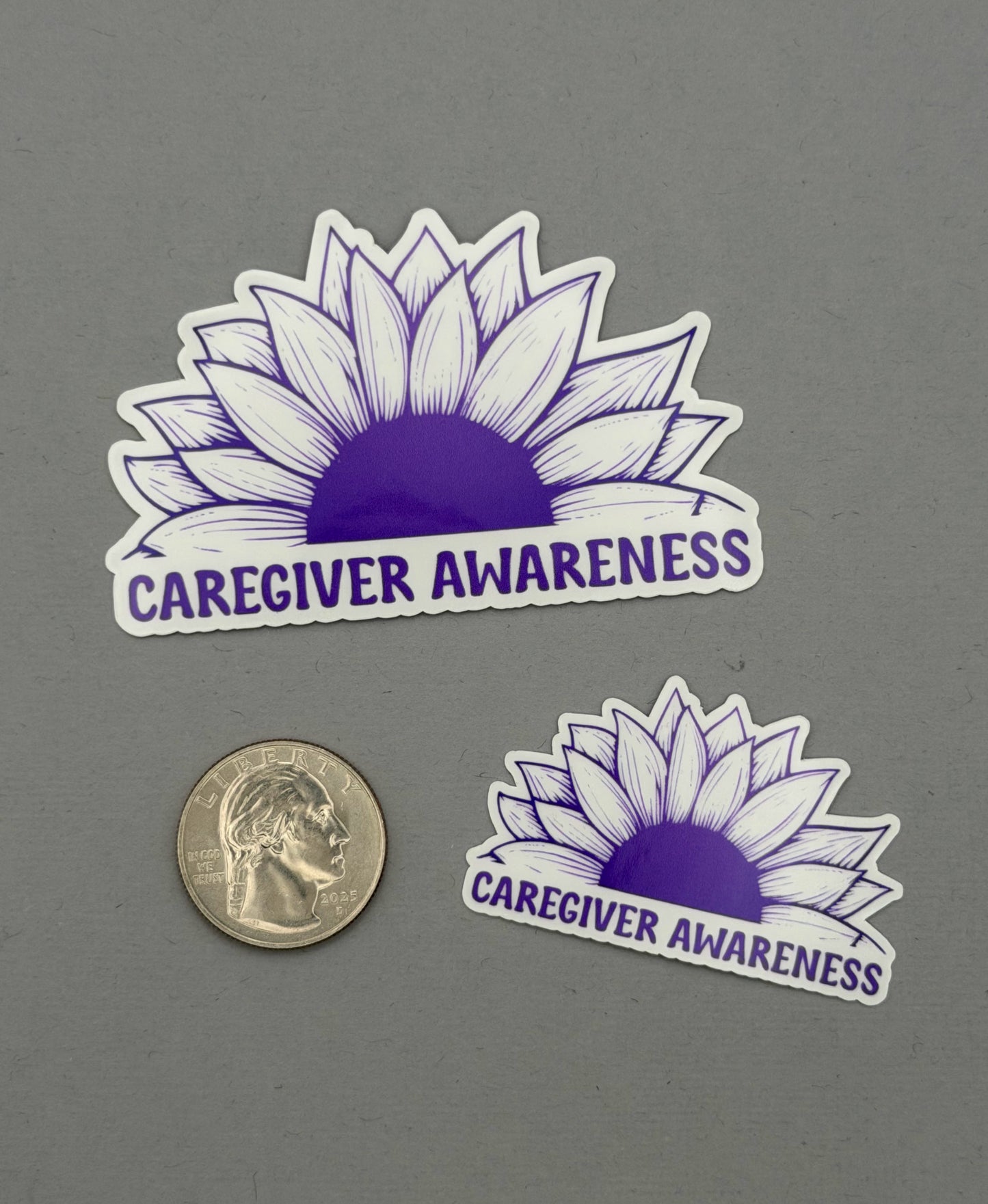 Caregiver Awareness Sunflower Sticker