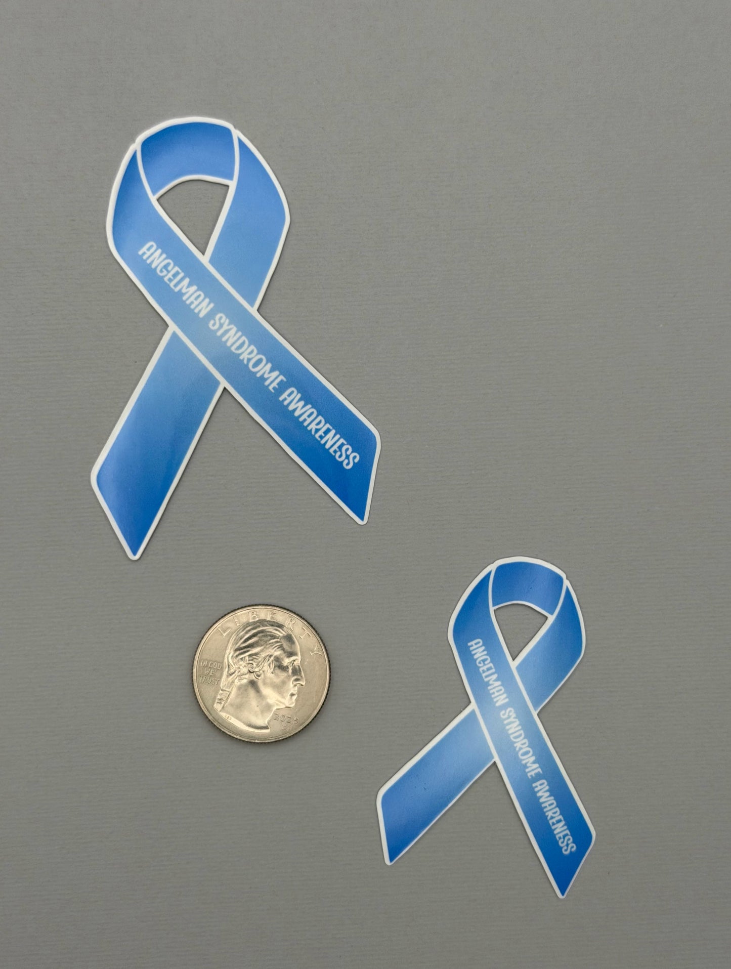 Angelman Syndrome Awareness Ribbon Sticker or Magnet