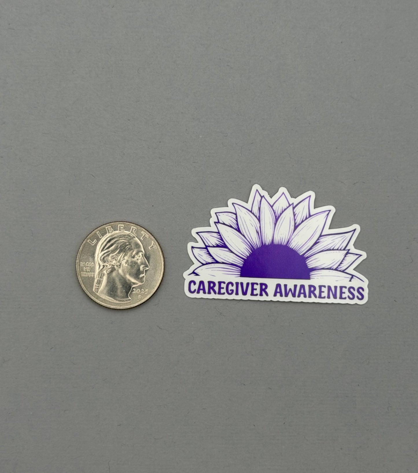 Caregiver Awareness Sunflower Sticker