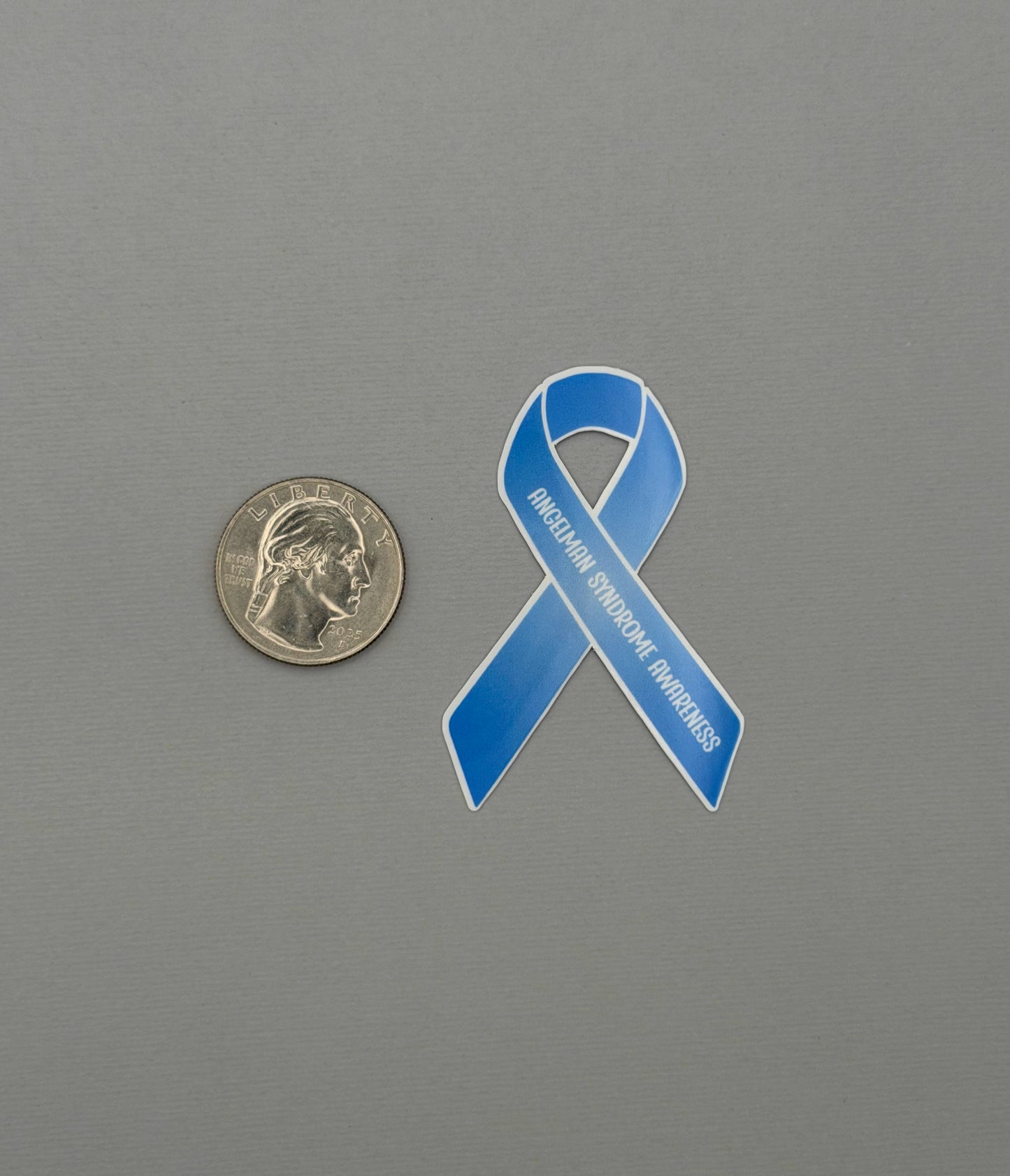 Angelman Syndrome Awareness Ribbon Sticker or Magnet