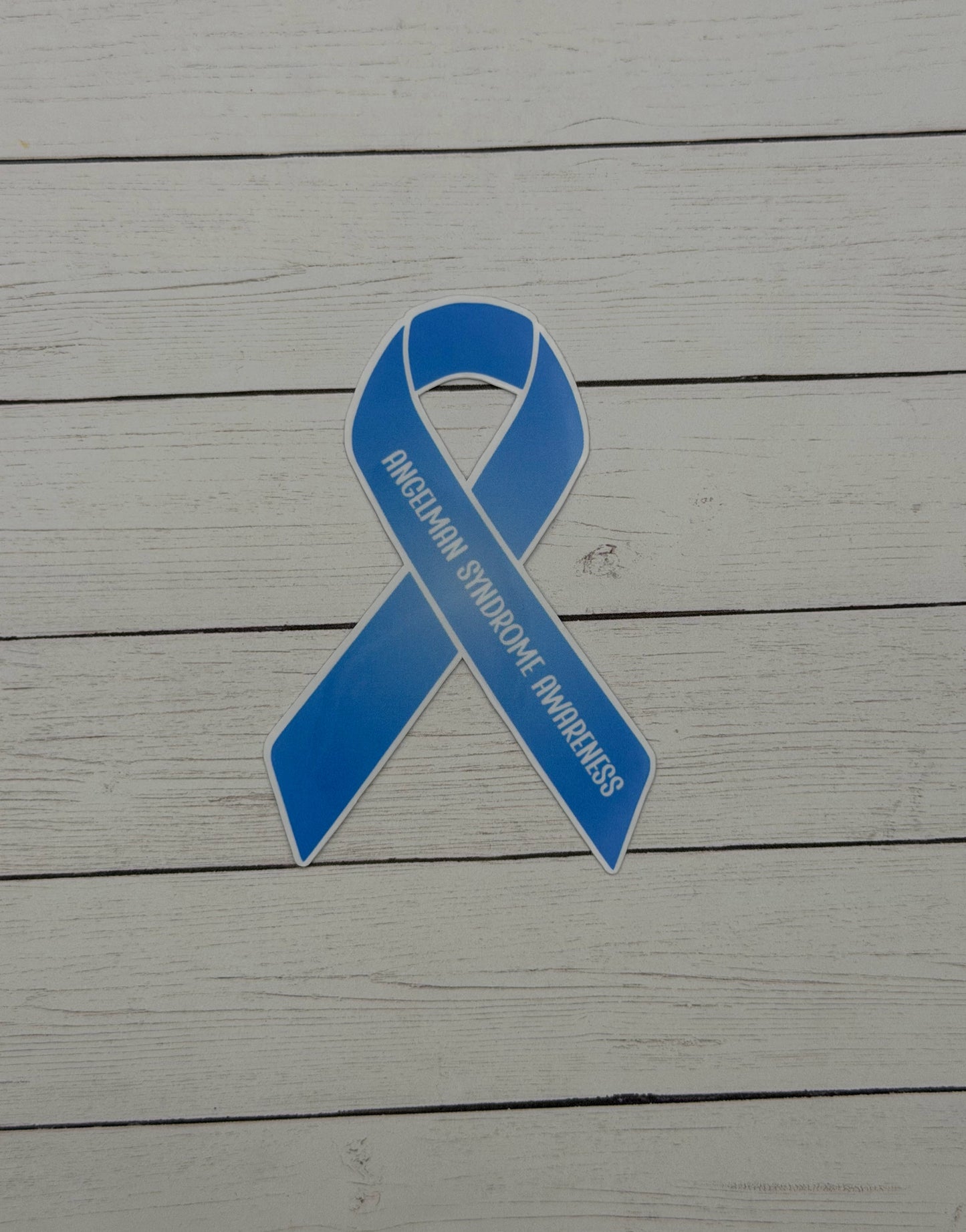 Angelman Syndrome Awareness Ribbon Sticker or Magnet