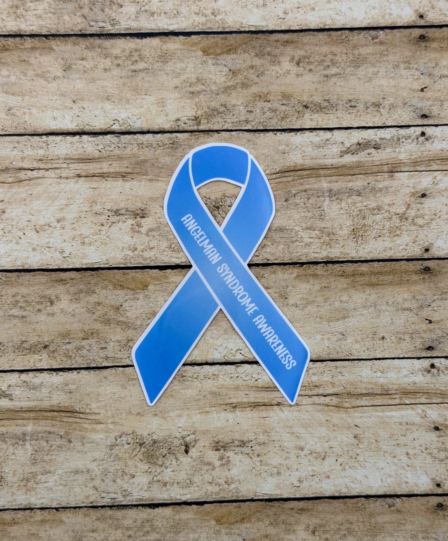 Angelman Syndrome Awareness Ribbon Sticker or Magnet
